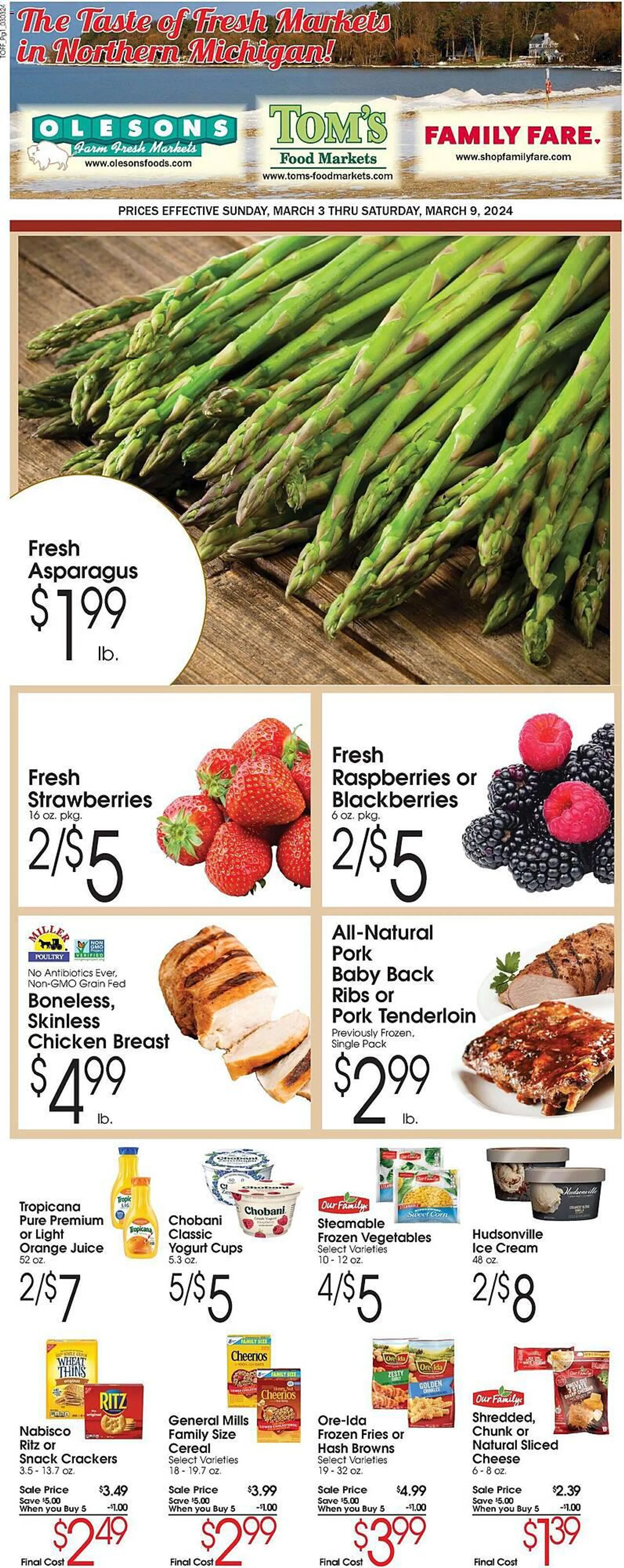 Weekly ad Family Fare Weekly Ad from March 3 to March 9 2024 - Page 1