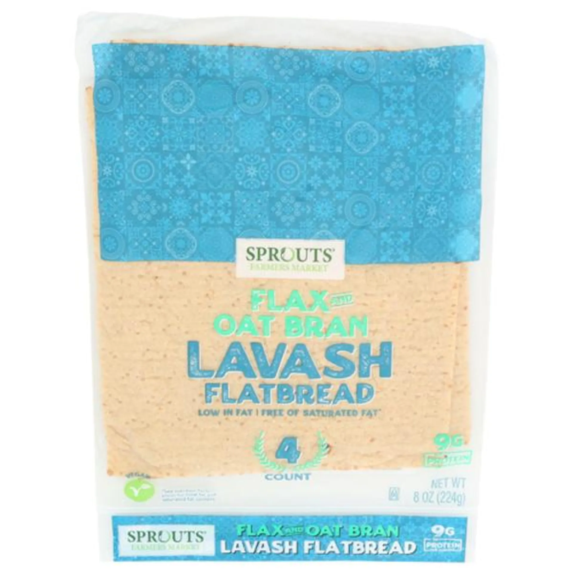 Sprouts Flax And Oat Bran Lavash Flatbread 4 Count