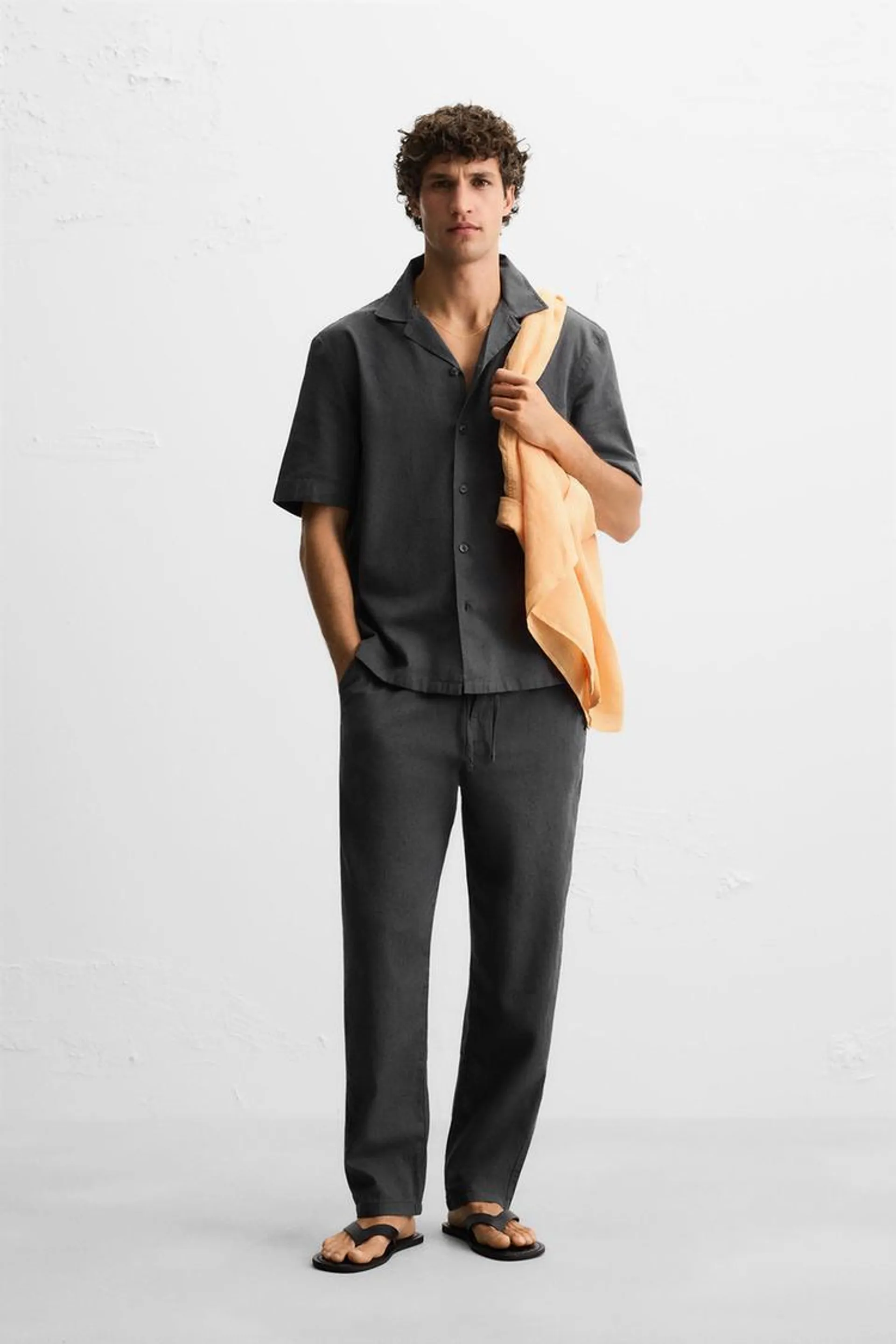 COTTON LINEN PANTS