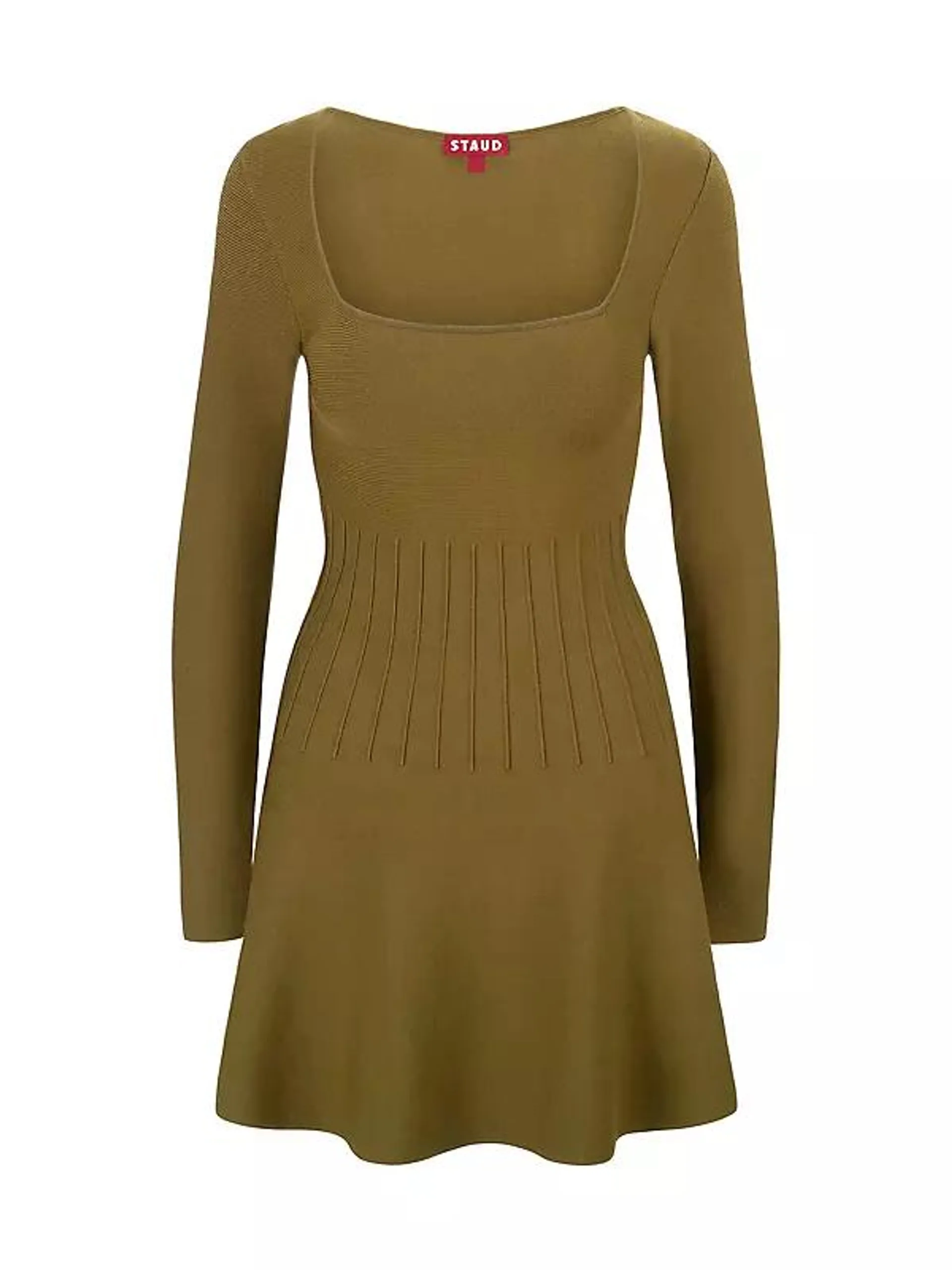 Deora Knit Fit & Flare Long-Sleeve Minidress