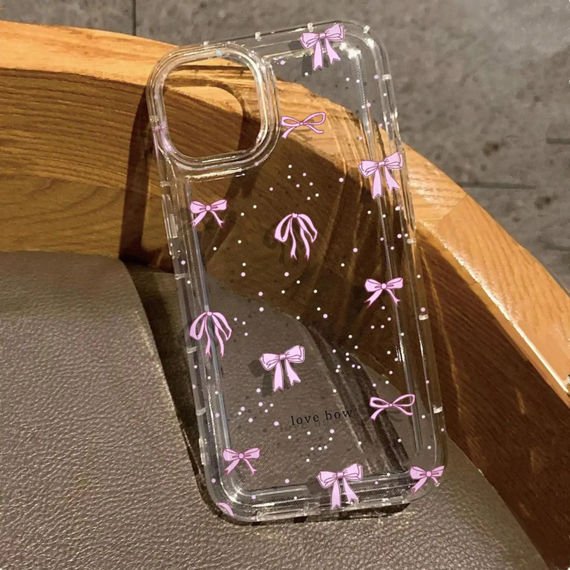 Funda transparente con estampado de lazo colorido para iPhone 16, 14, 13, 12, 11, 15 Pro Max, SE, XR, X, XS, 7, 8 Plus, funda transparente de TPU a prueba de golpes