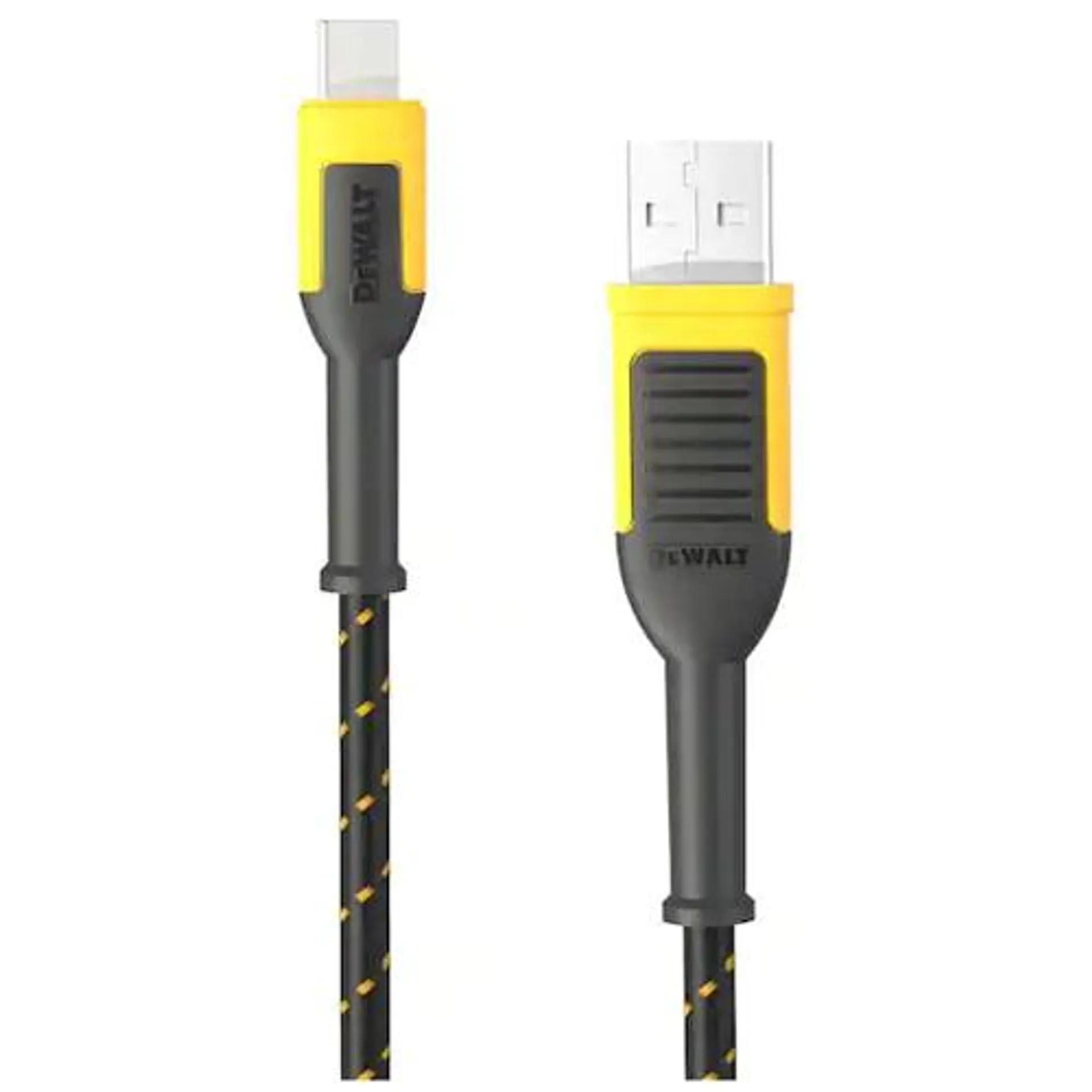 DeWalt Reinforced Braided Cable for USB to USB-C 10 ft.