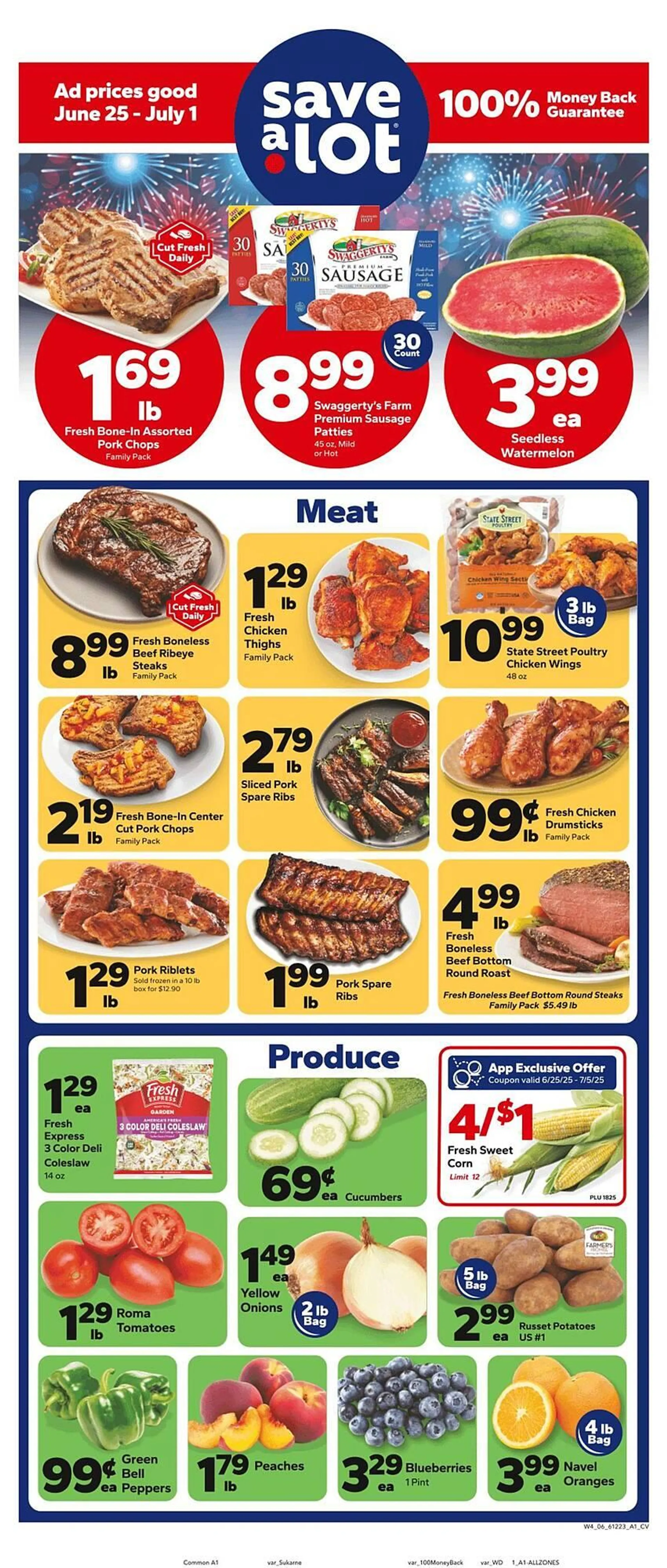 Weekly ad Save a Lot Weekly Ad from June 25 to July 1 2025 - Page 1