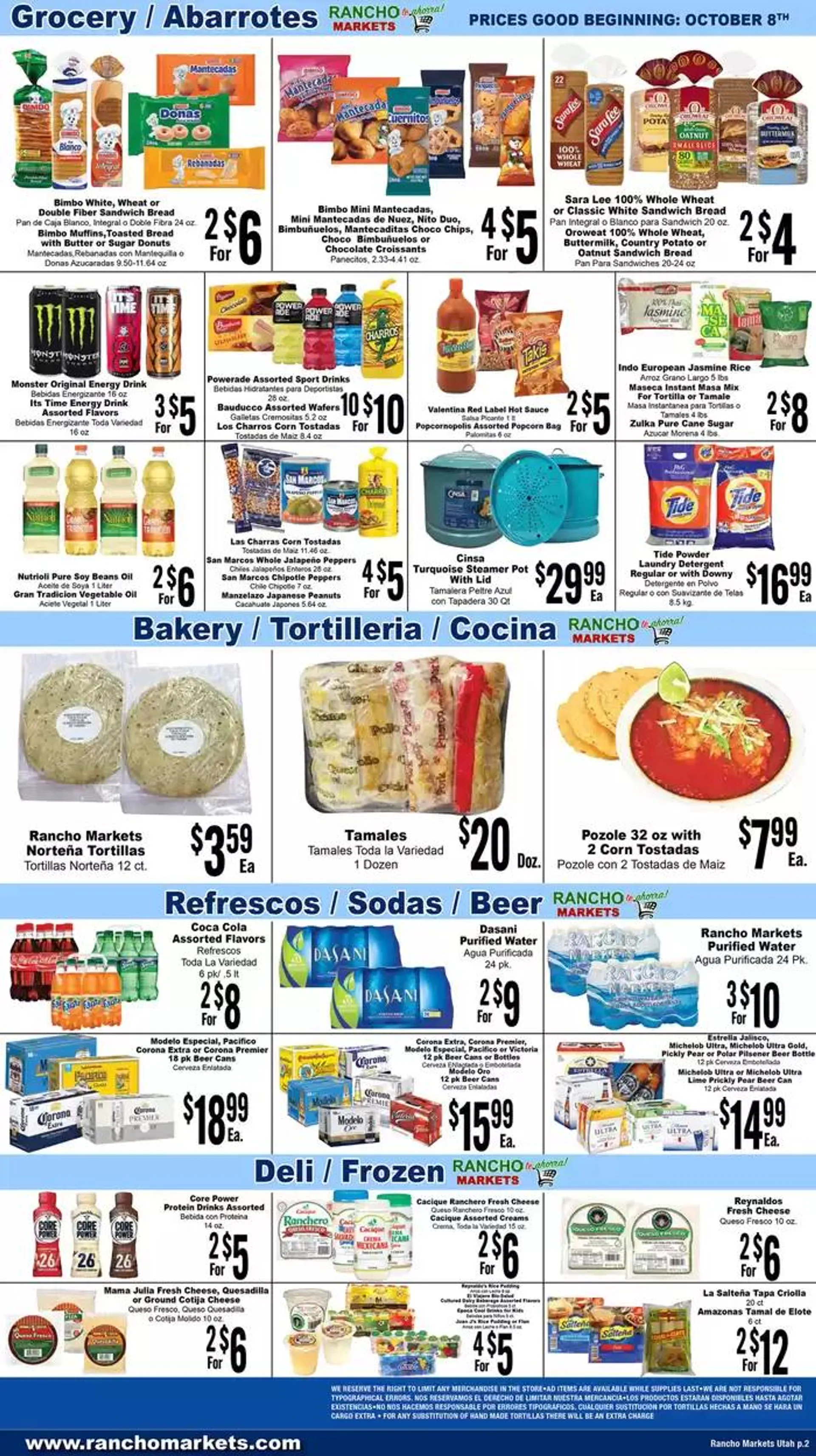 Weekly ad Flyer Rancho Markets from October 10 to October 24 2024 - Page 2