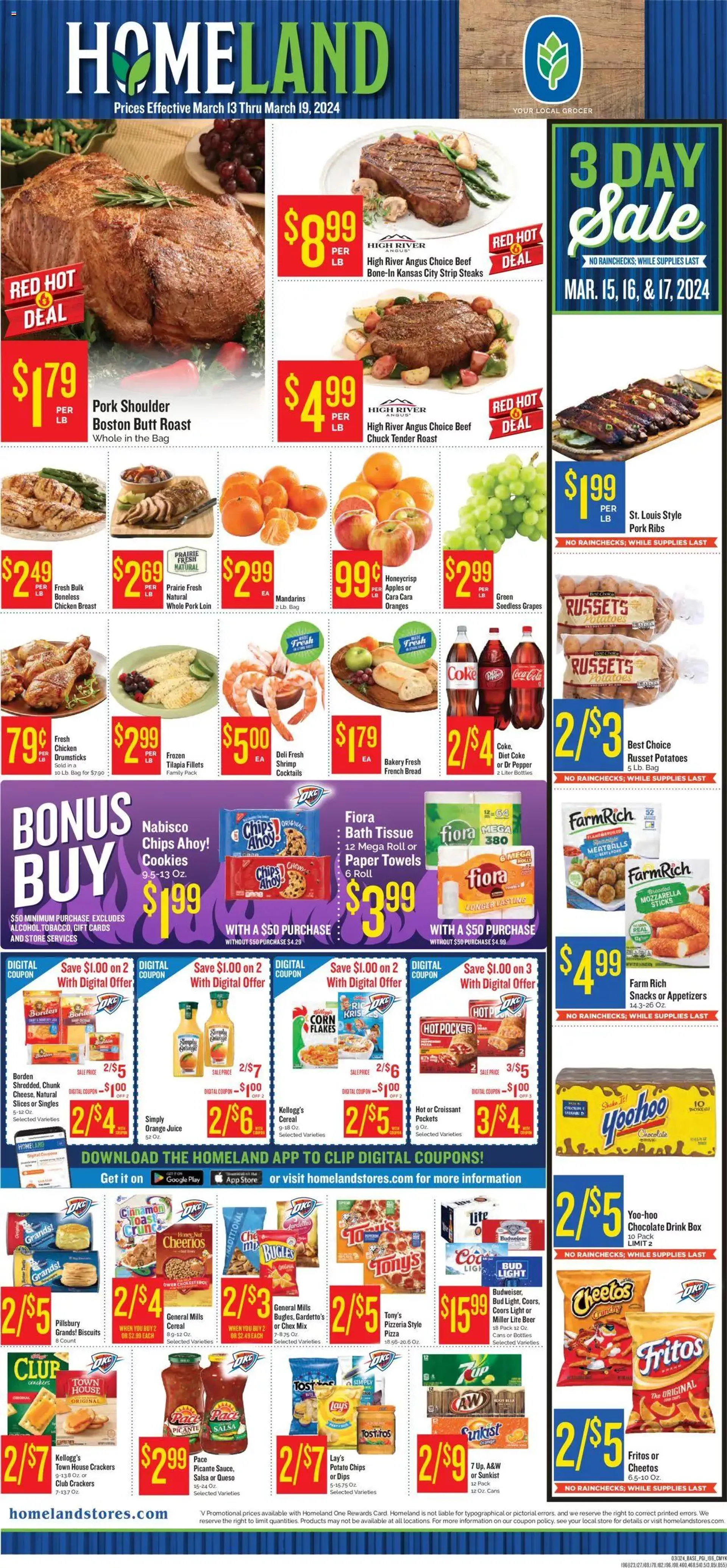 Weekly ad Homeland - Weekly Ad from March 13 to March 19 2024 - Page 1