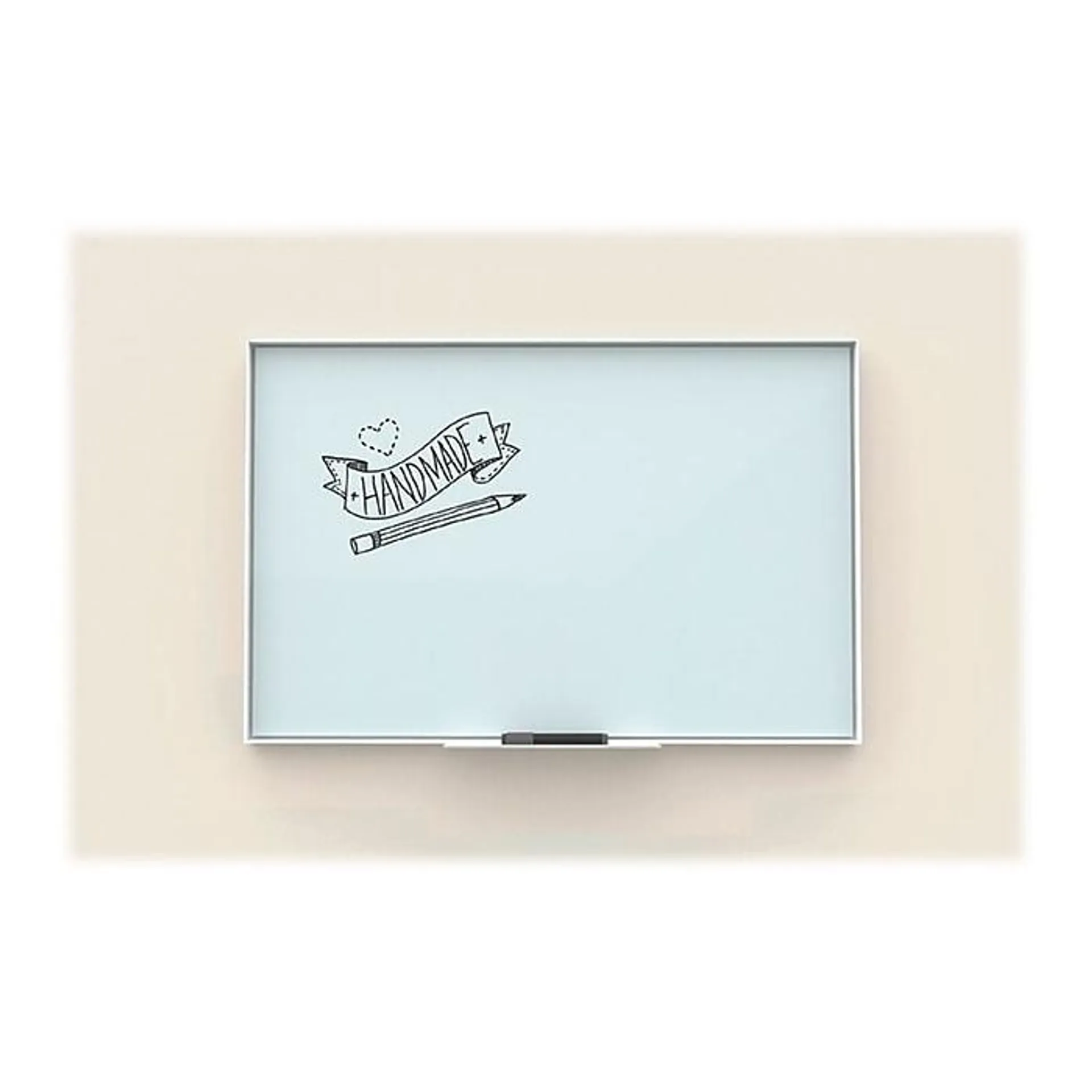 U Brands Glass Dry-Erase Whiteboard,