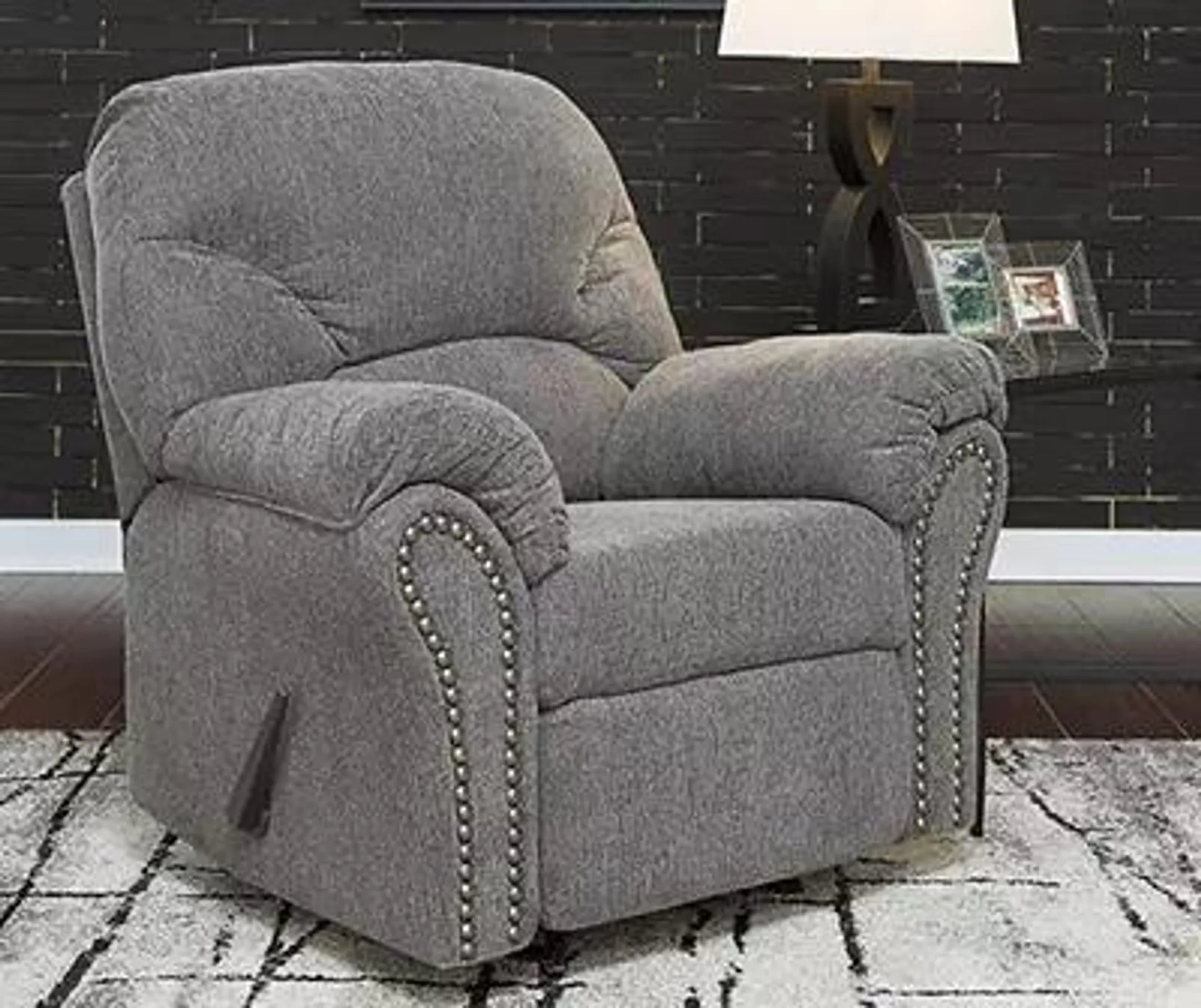 Allmaxx Gray Rocker Recliner