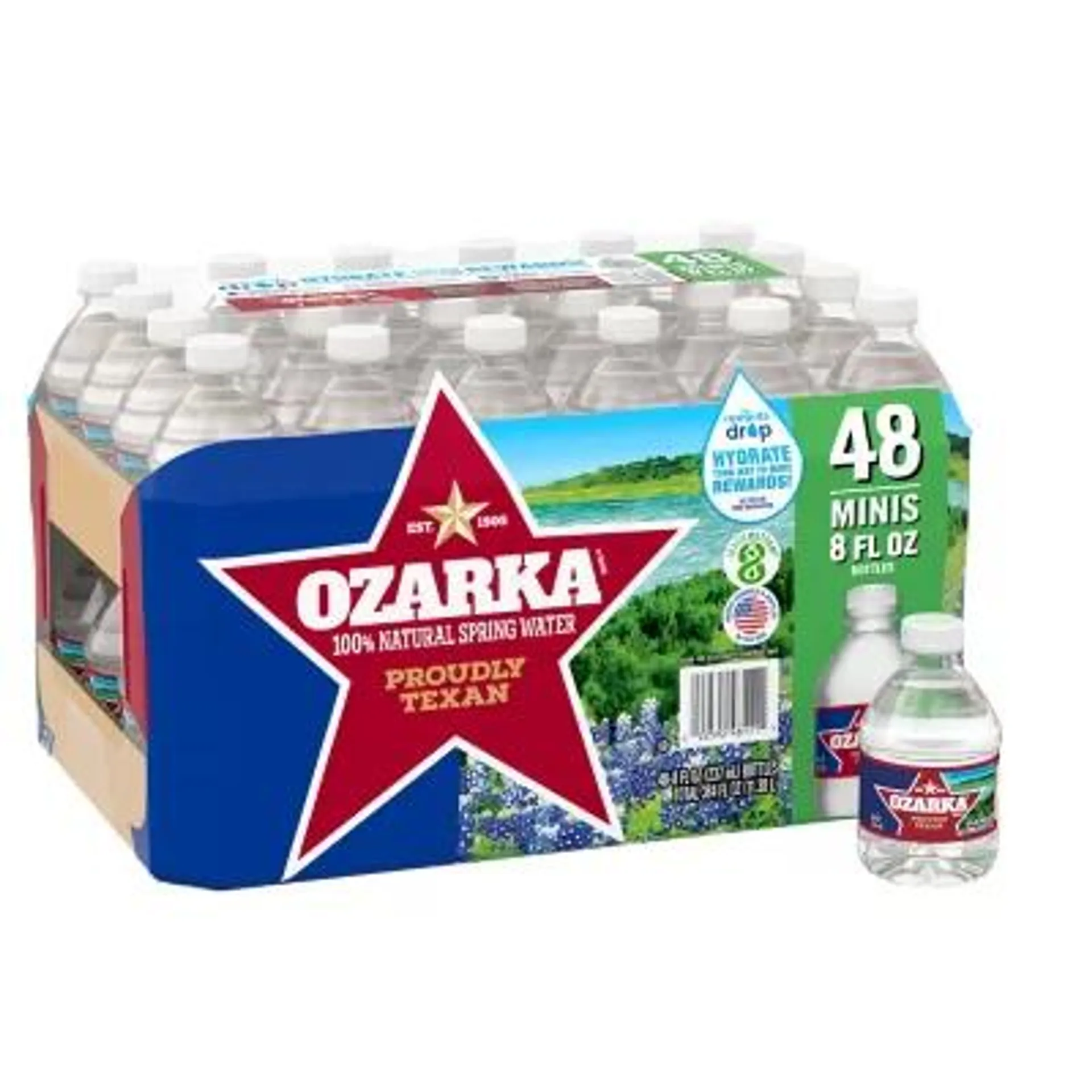 Ozarka 100% Natural Spring Water 8 fl. oz., 48 pk.