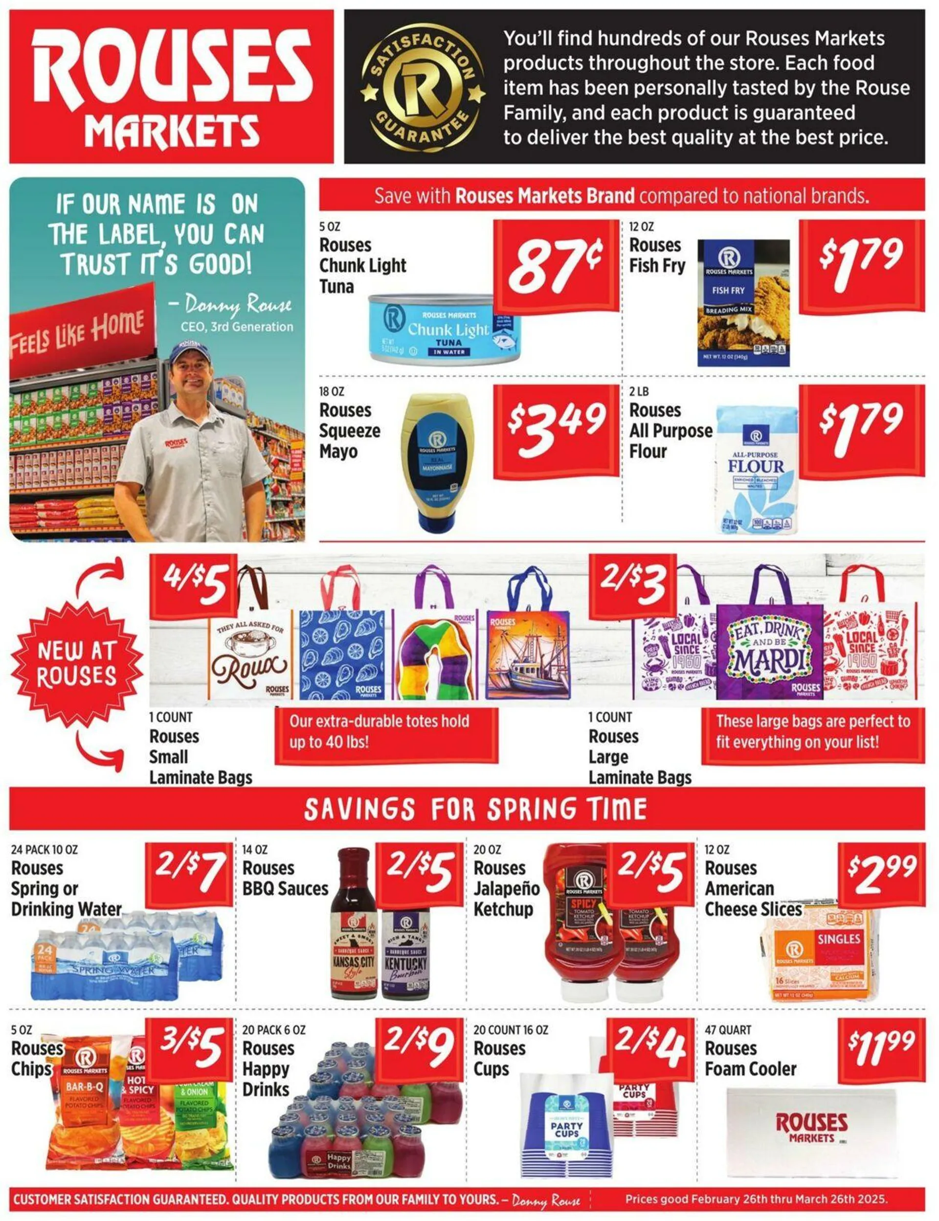 Catálogo de Rouses Current weekly ad 26 de febrero al 26 de marzo 2025 - Página 1