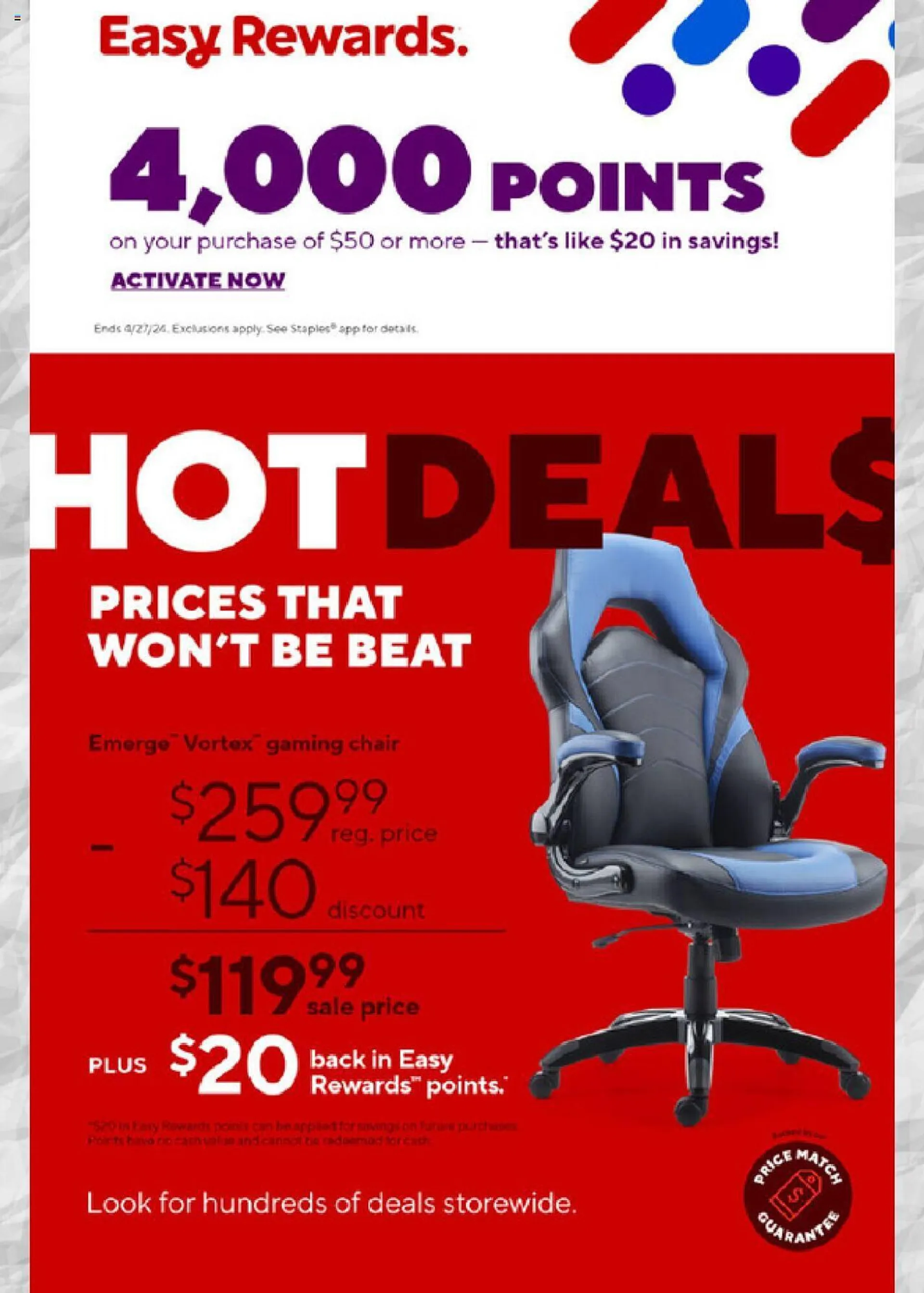 Weekly ad Staples Weekly Ad from April 14 to April 20 2024 - Page 1