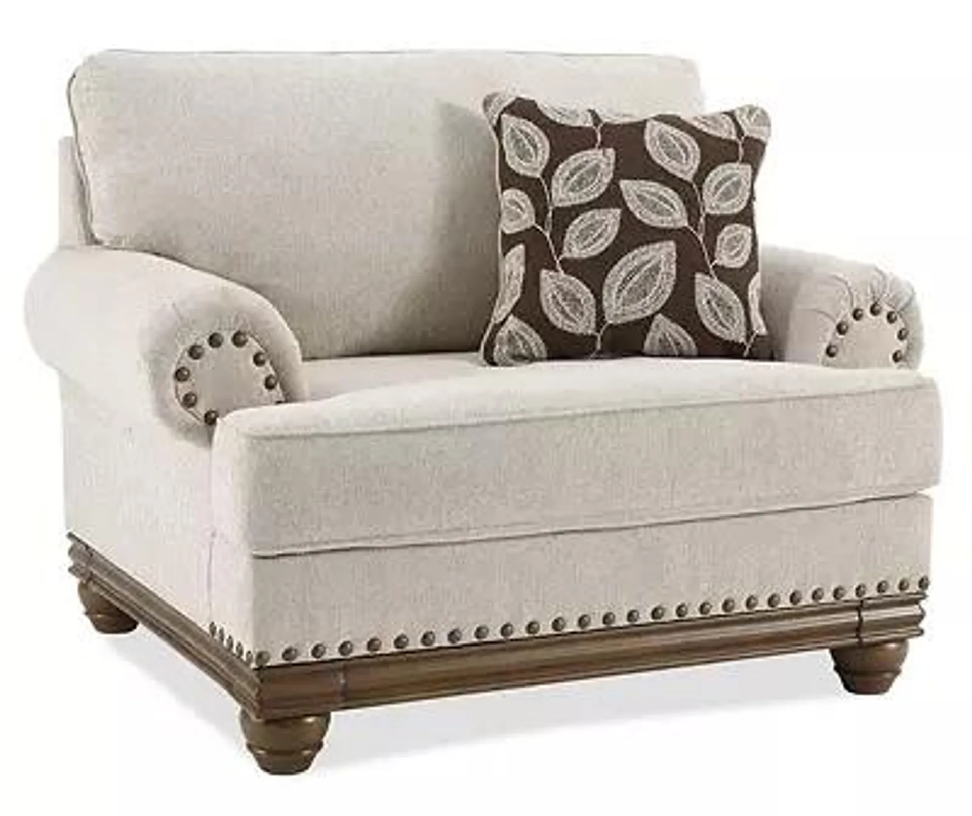 Harleson Wheat Nailhead Trim Chair and a Half