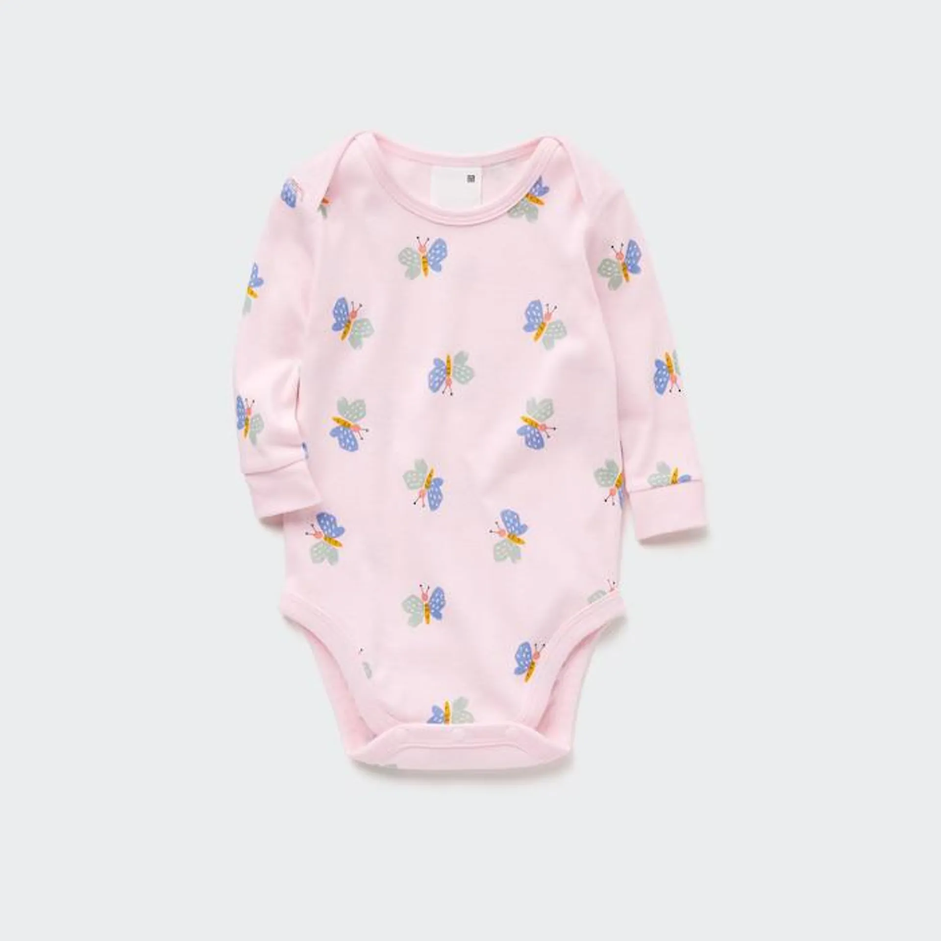 Joy of Print Long-Sleeve Bodysuit (Butterfly)