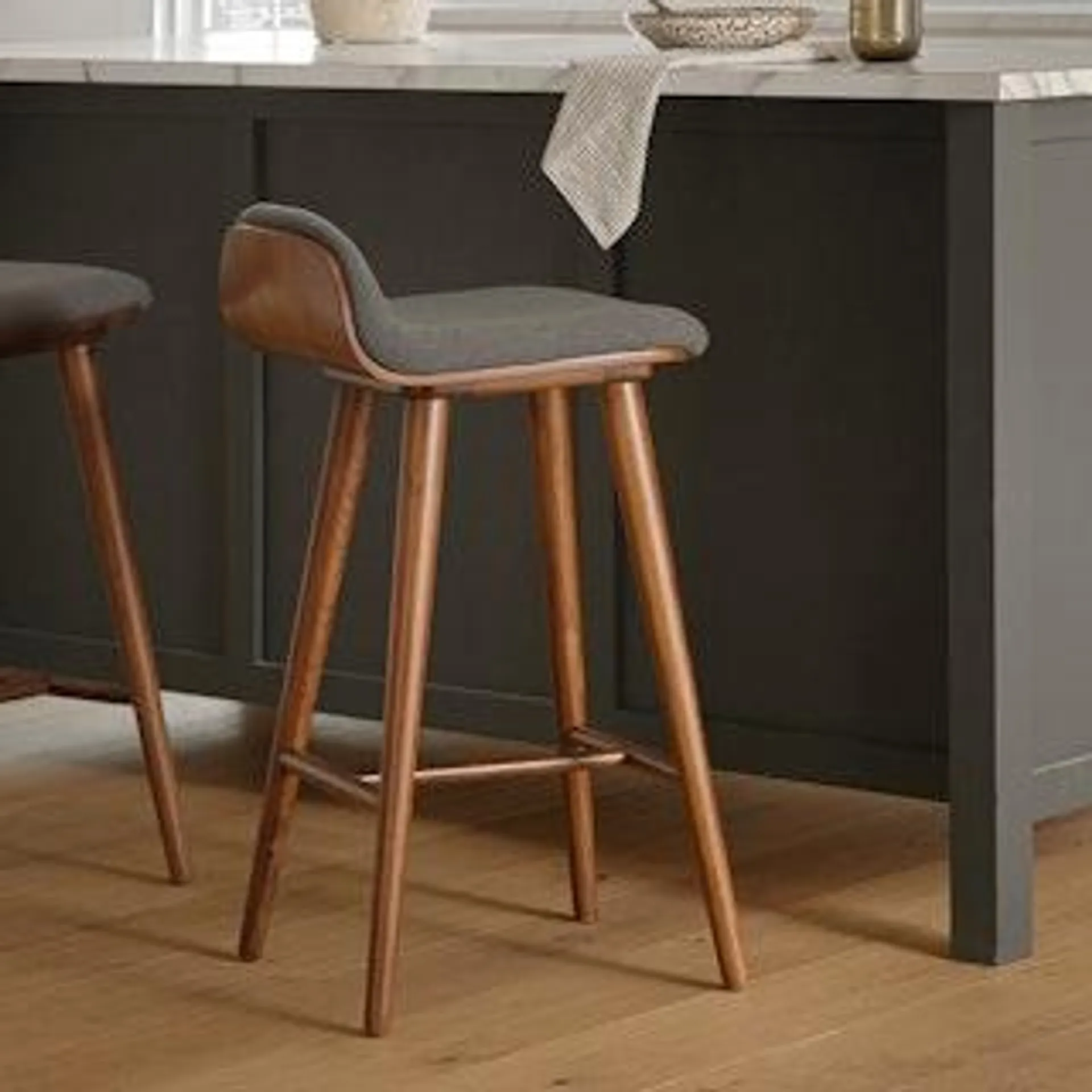 Sede Miller Gray Walnut Counter Stool