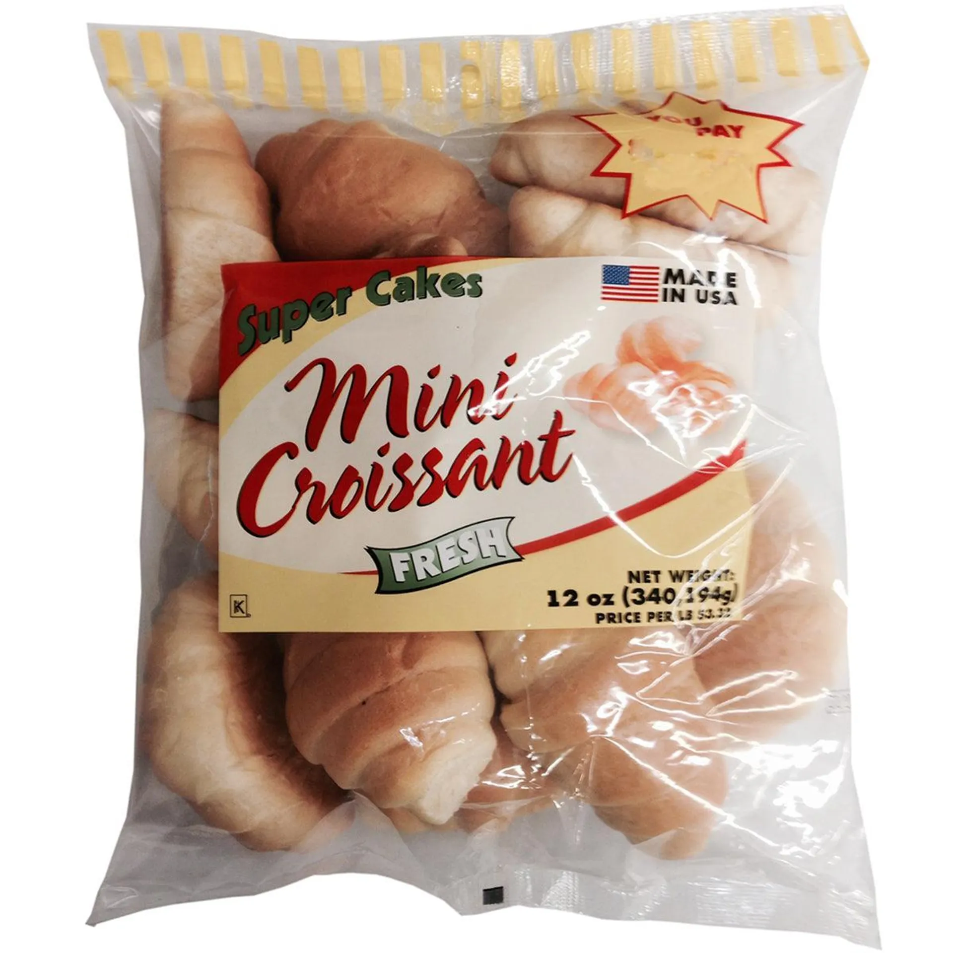 Super Bread Mini Croissants 12 oz