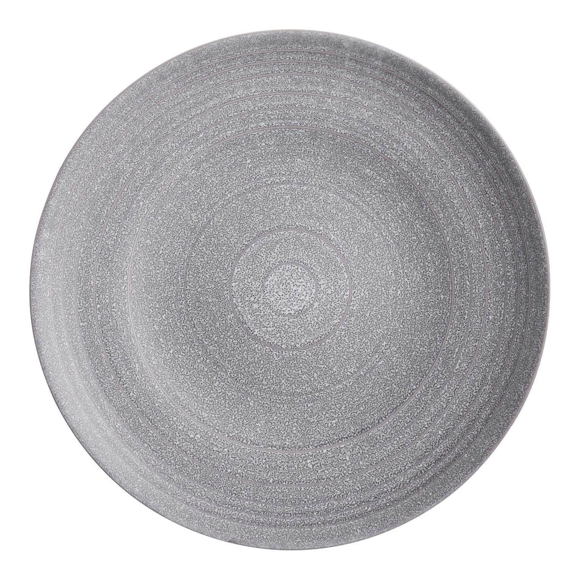 Ash Satin Gray Speckled Dinner Plate