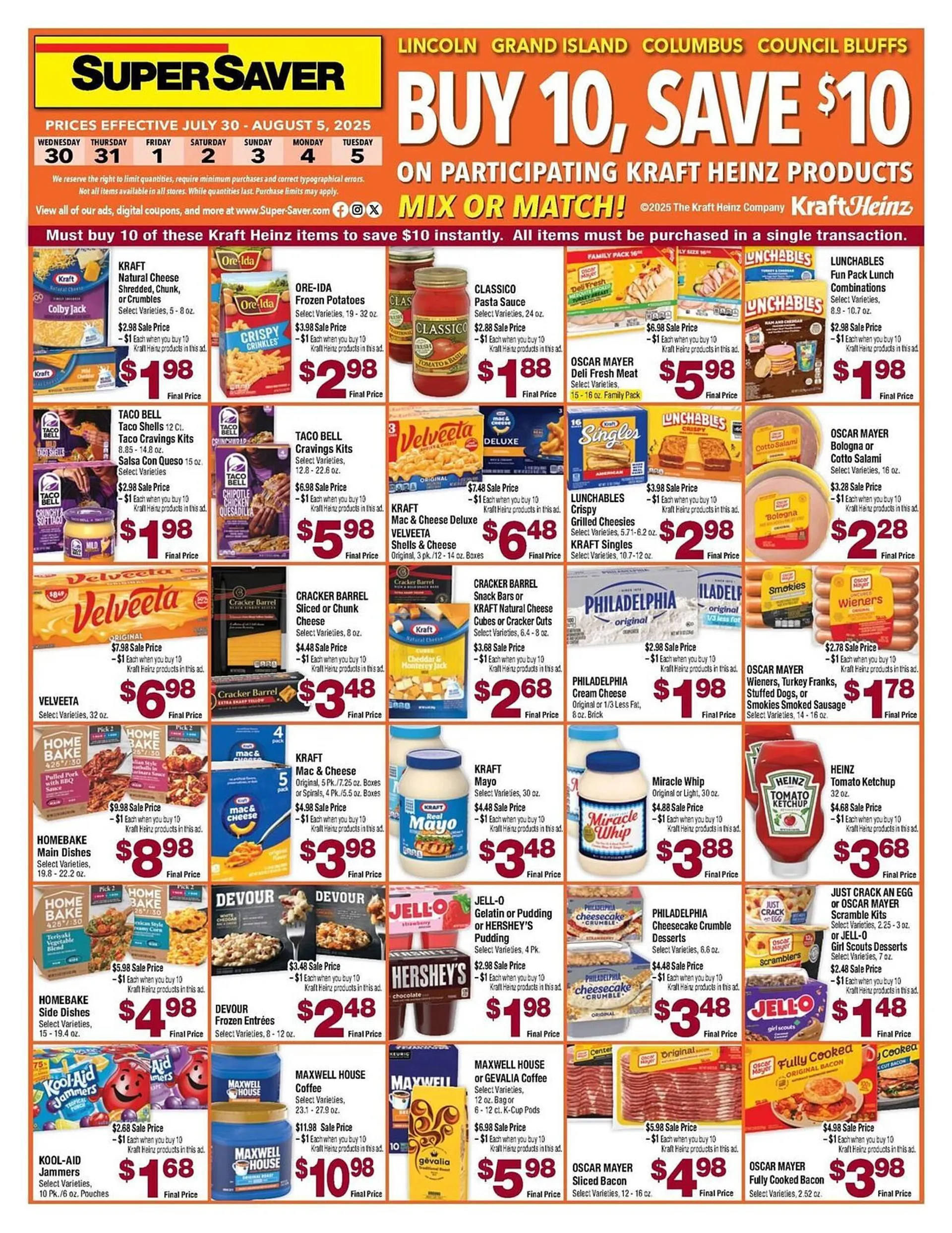 Weekly ad Super Saver Weekly Ad from July 30 to August 5 2025 - Page 1