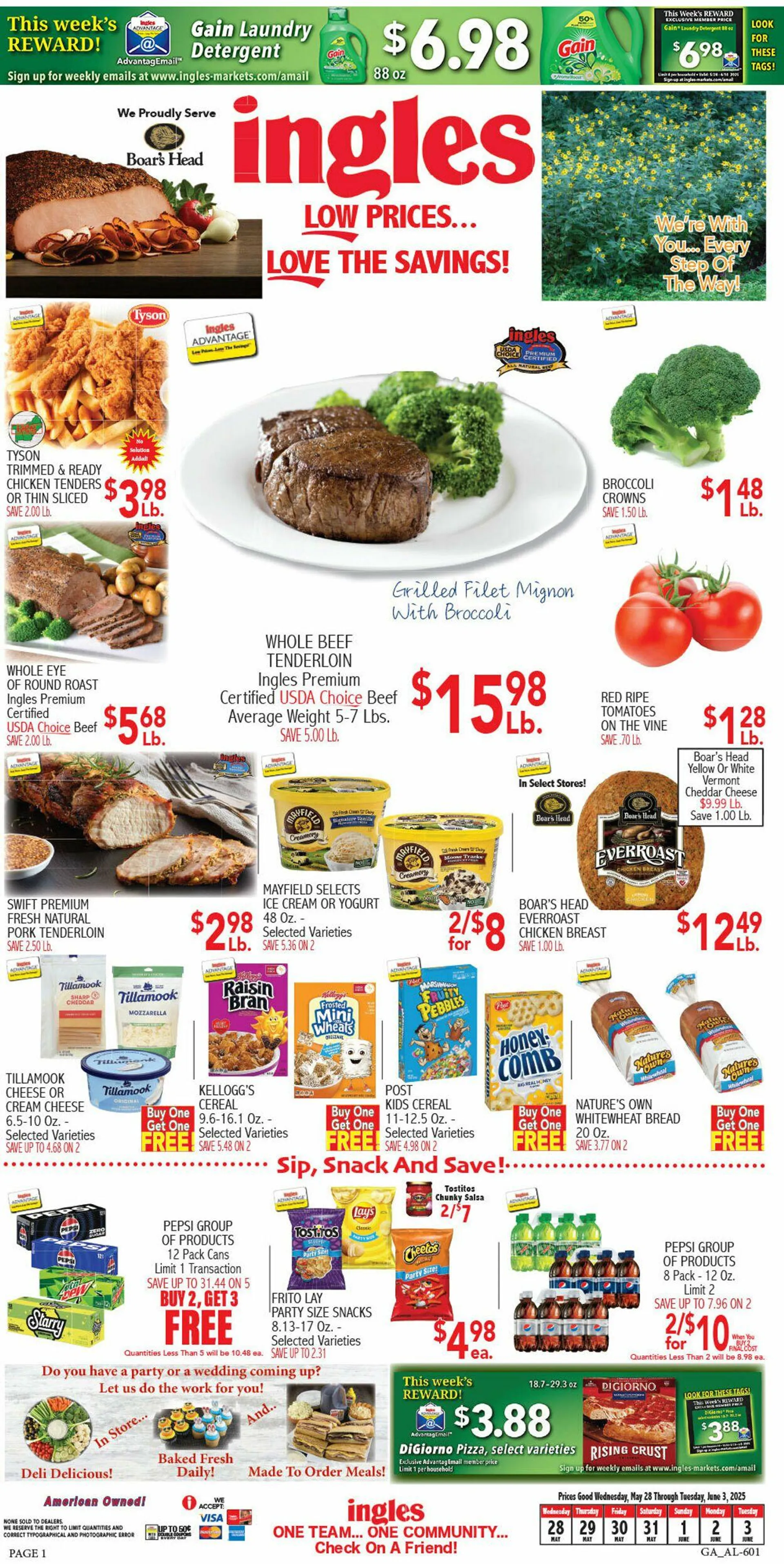 Weekly ad Ingles Current weekly ad from May 28 to June 3 2025 - Page 1