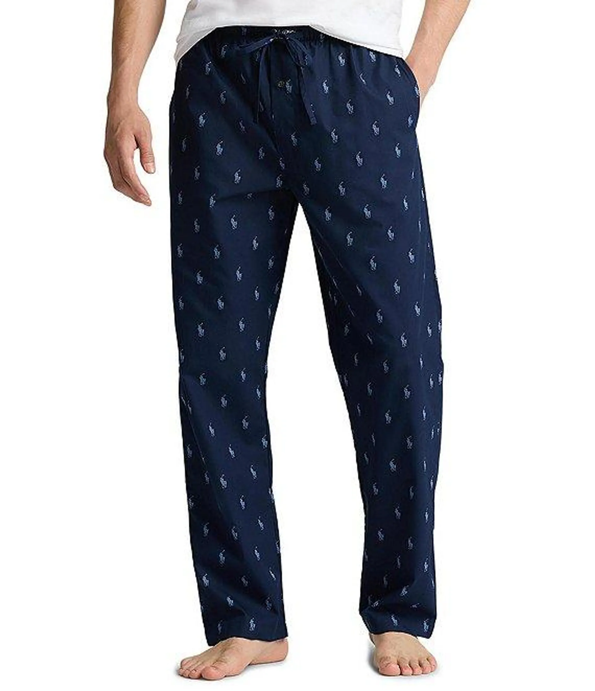 Allover Pony Print Broadcloth Pajama Pants