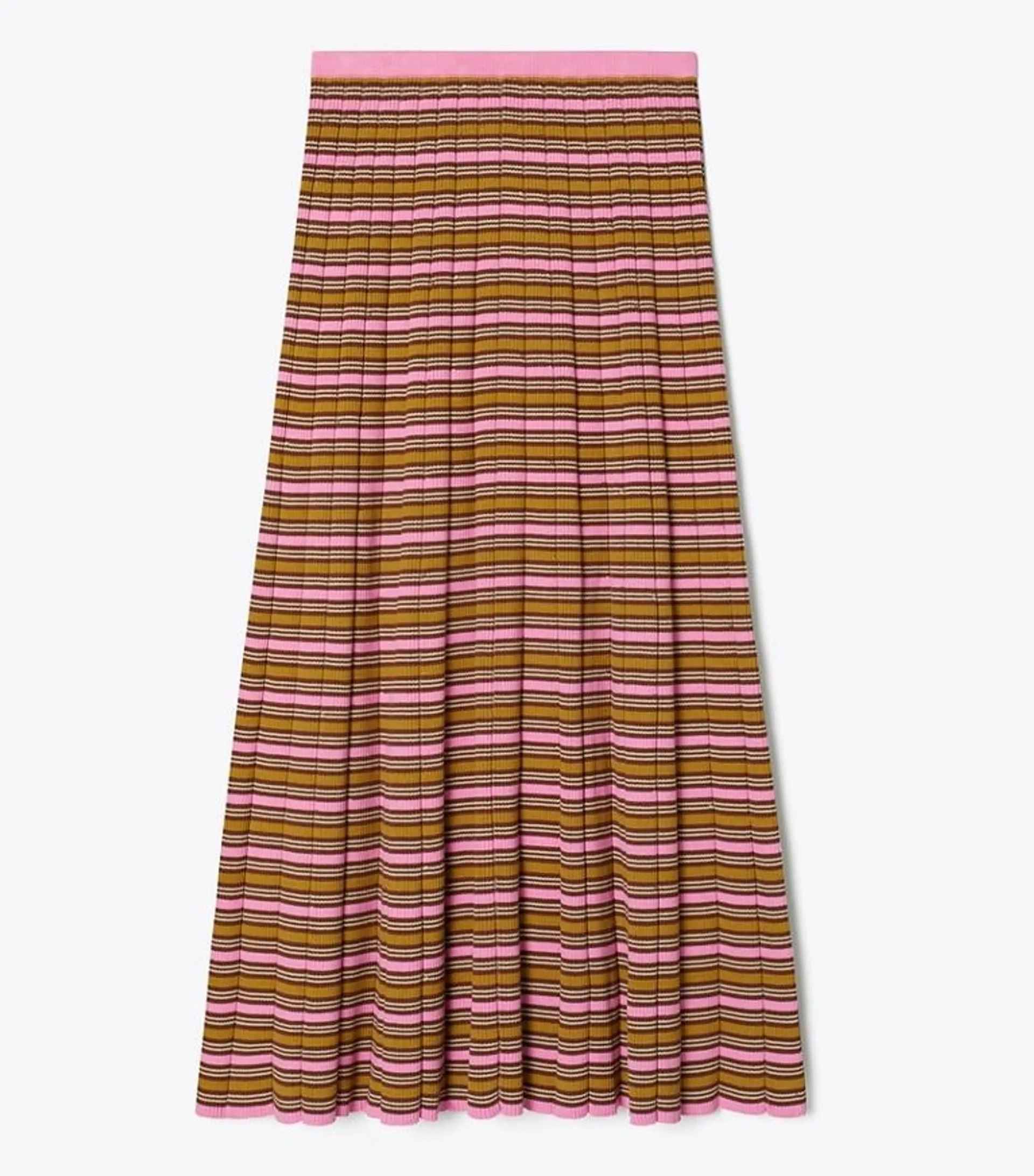 STRIPED COTTON SKIRT