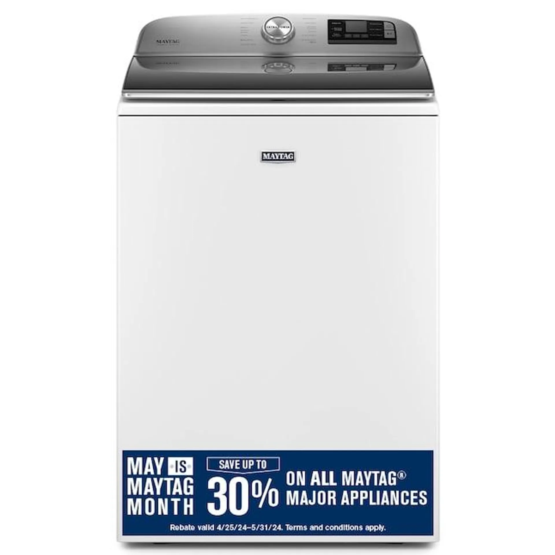 Maytag Smart Capable 5.3-cu ft High Efficiency Impeller Smart Top-Load Washer (White) ENERGY STAR