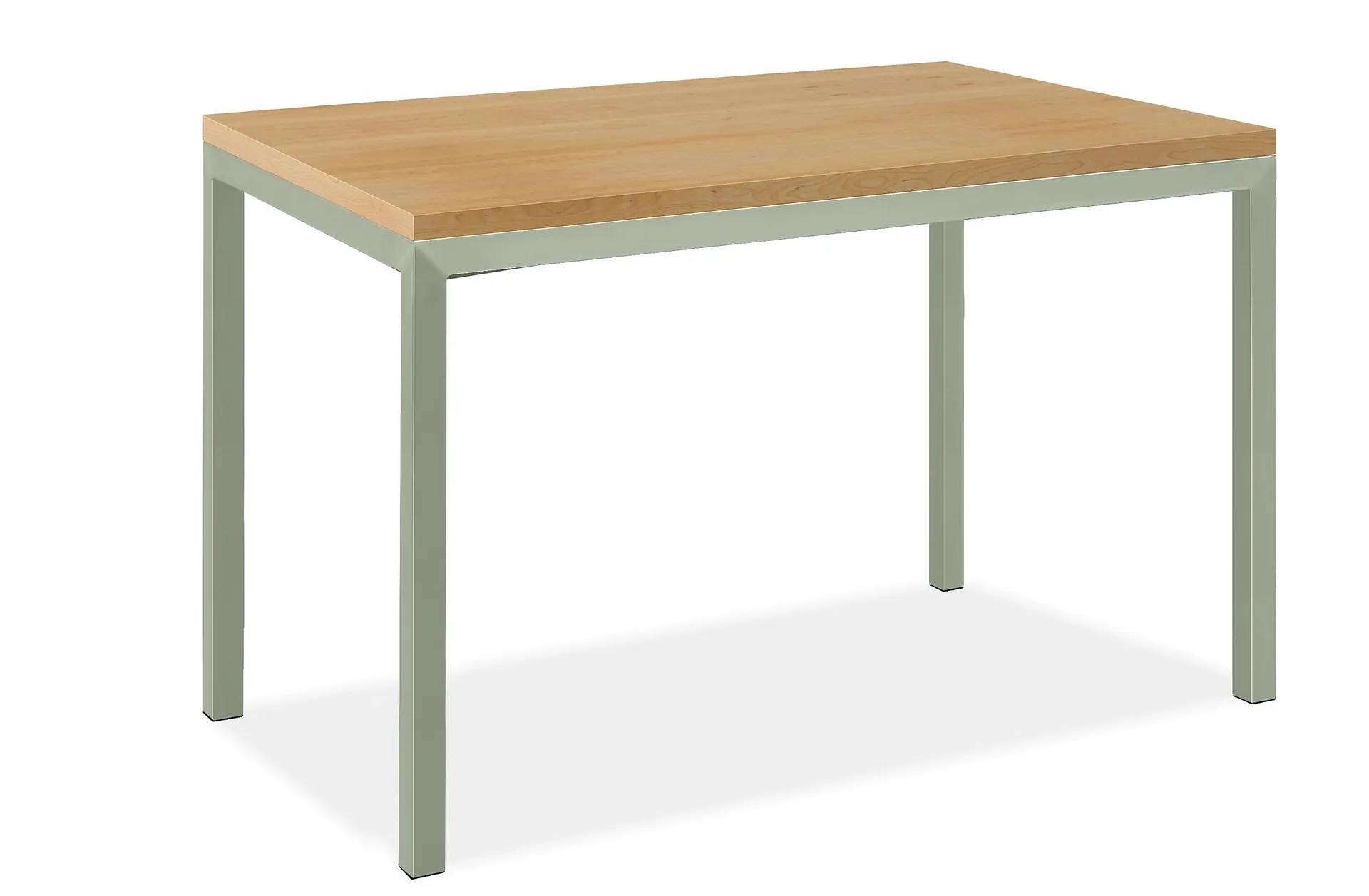 Parsons 98w 20d 36h Console Table in 2" Sage Base with Solid Maple Top