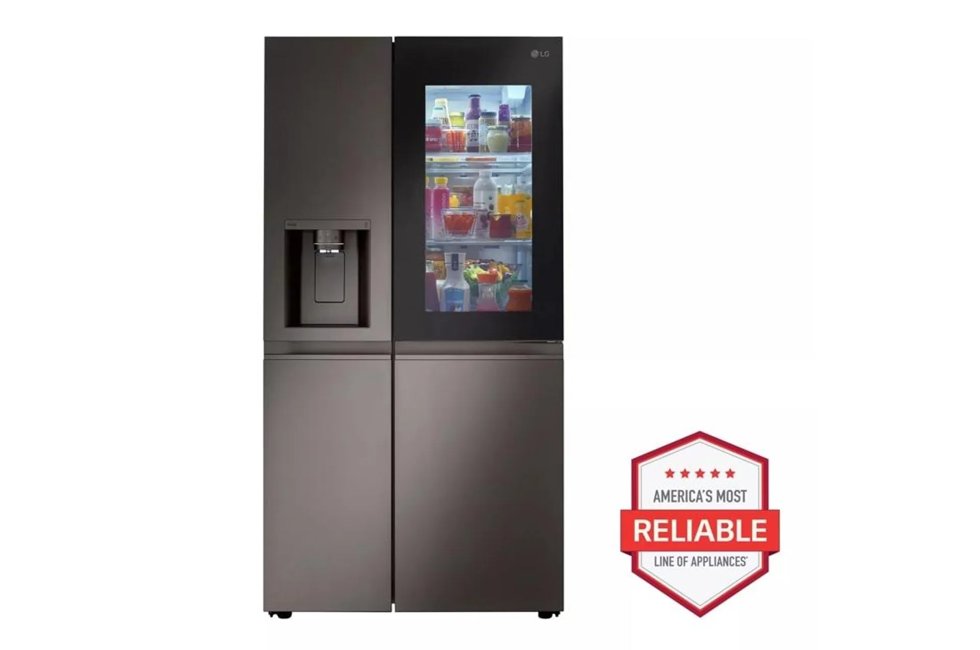 36-inch Wide InstaView® Side-by-Side Refrigerator - 27 cu. ft. - LRSOS2706D