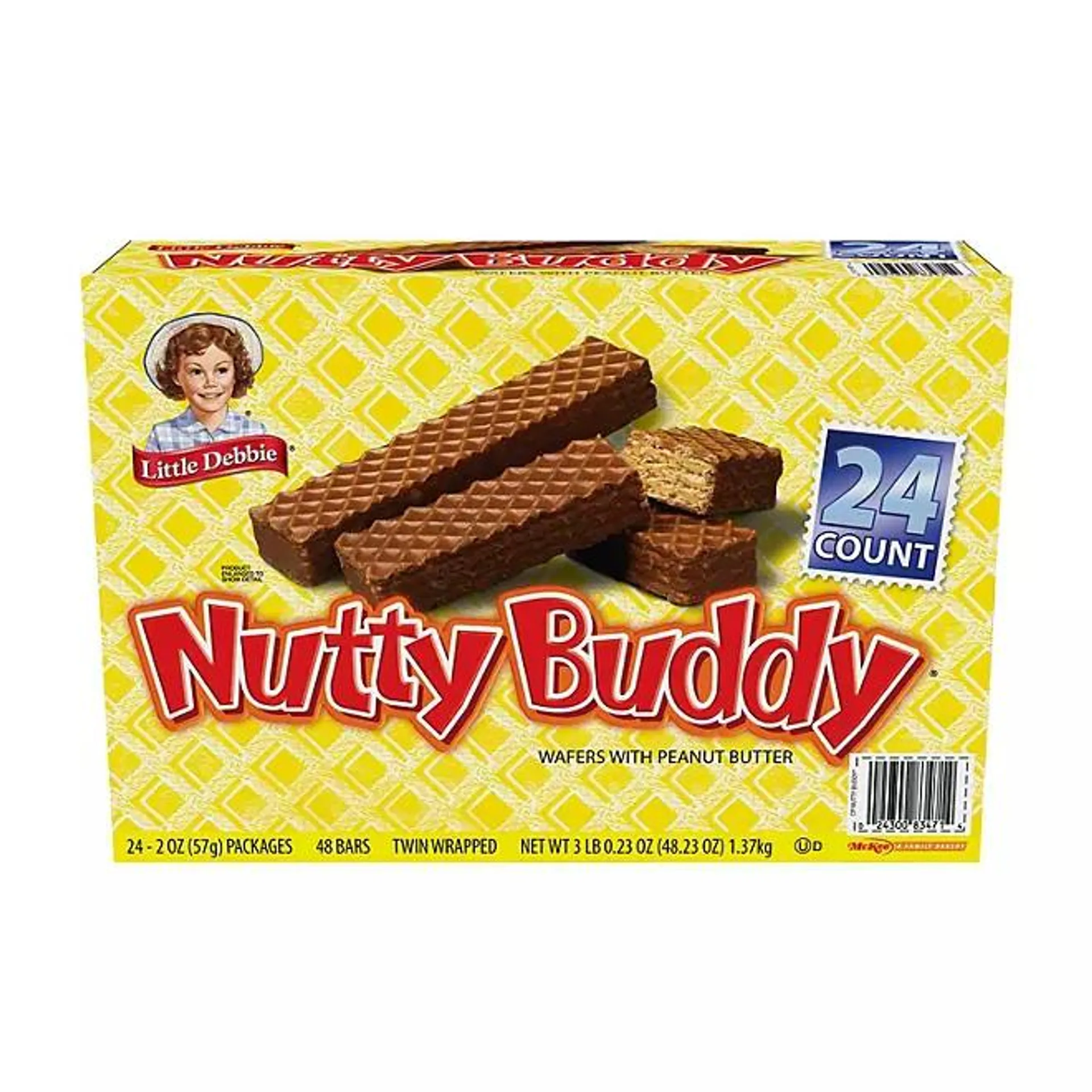 Little Debbie Nutty Buddy Bars, 2 oz., 24 pk.