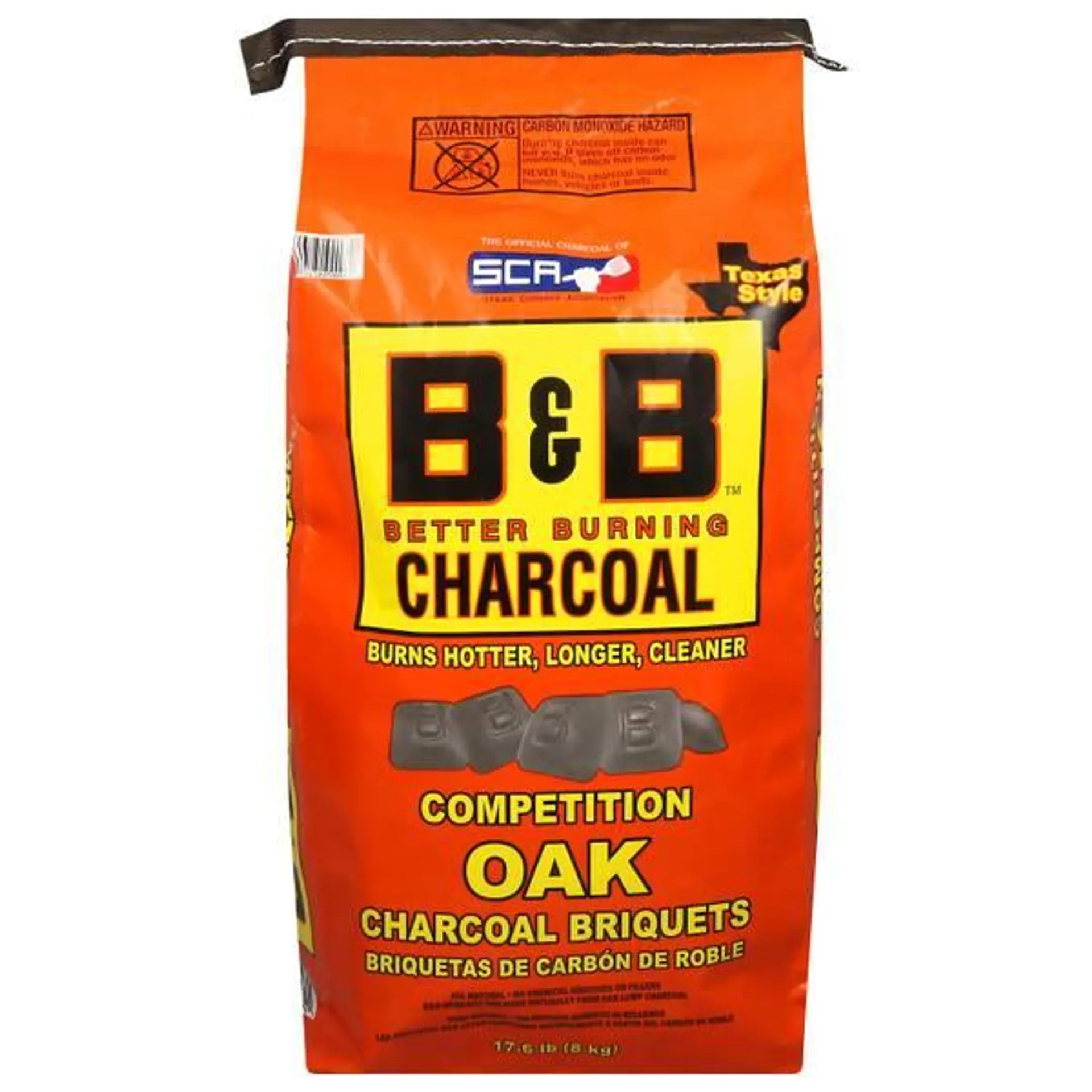 17.6 lb All-Natural Oak Charcoal Briquets Bag