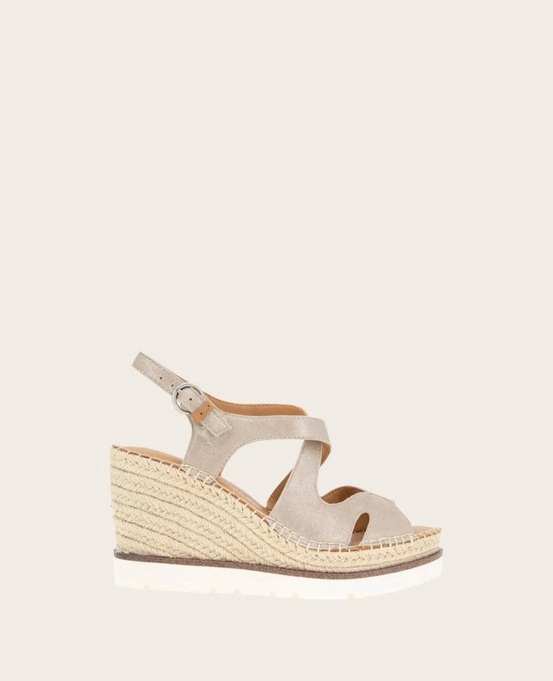 GENTLE SOULS - Elise Leather Espadrille Wedge