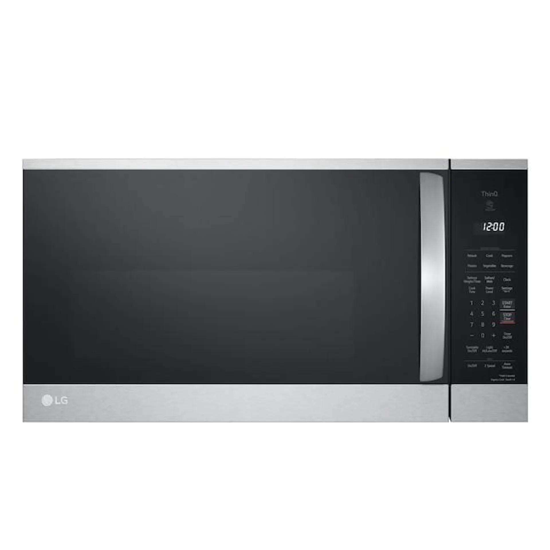 LG 1.8-cu ft 1000-Watt Smart Over-the-Range Microwave with Sensor Cooking (Printproof Stainless Steel)