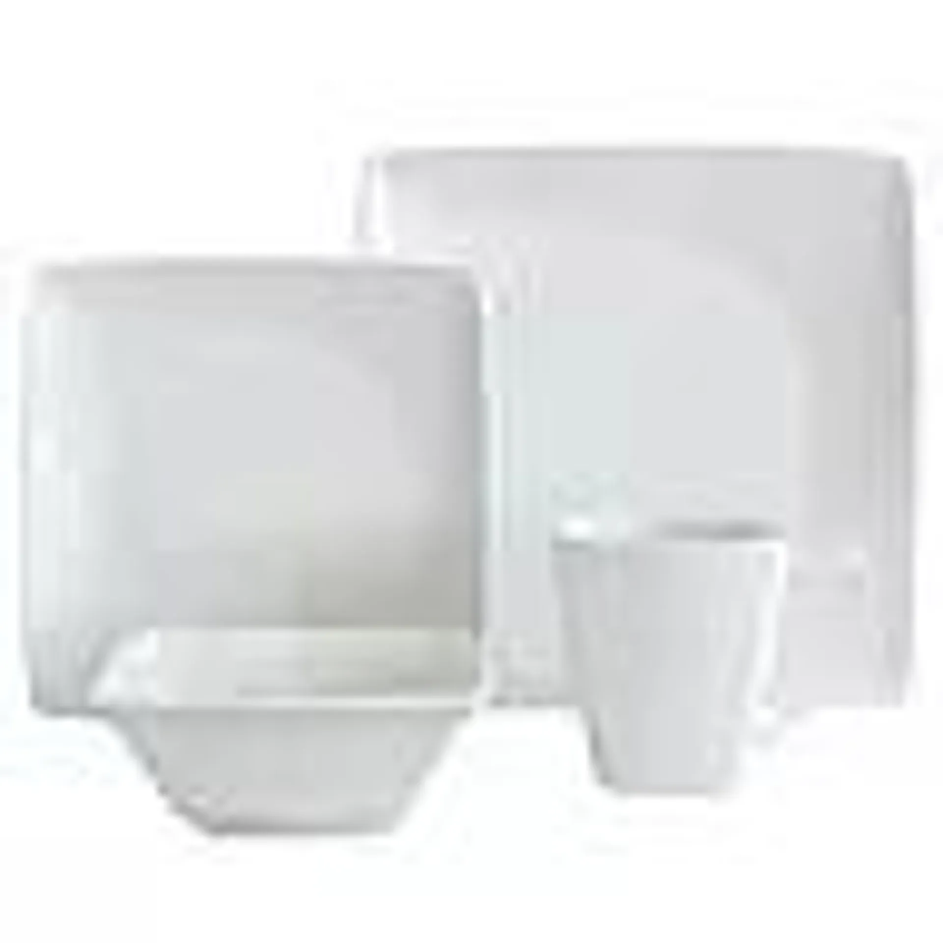 Over&back 32-Piece Squared Dinnerware Set