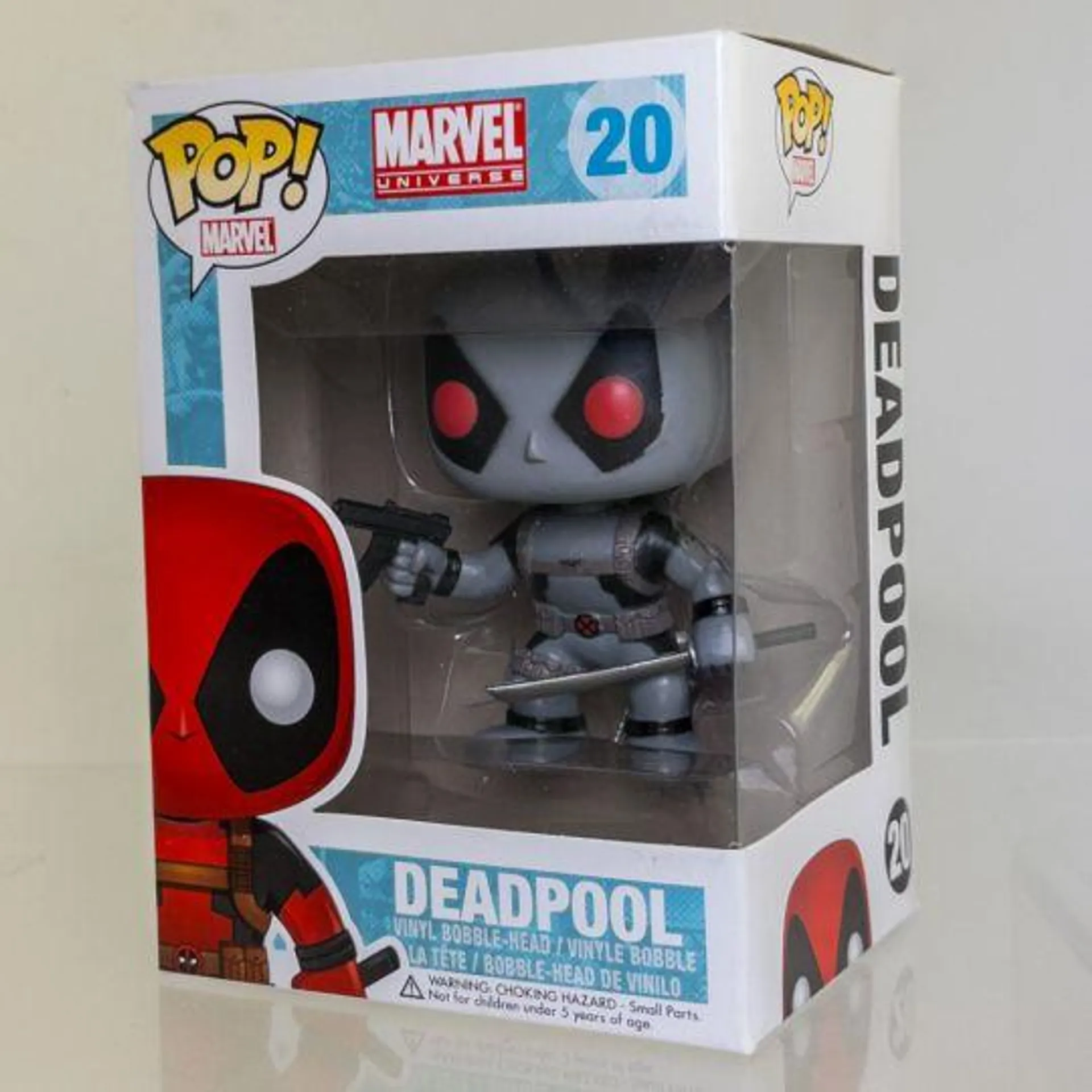 Funko POP! Marvel - Vinyl Bobble-Head - X-FORCE DEADPOOL (Gray) #20 (Exclusive) *NON-MINT*