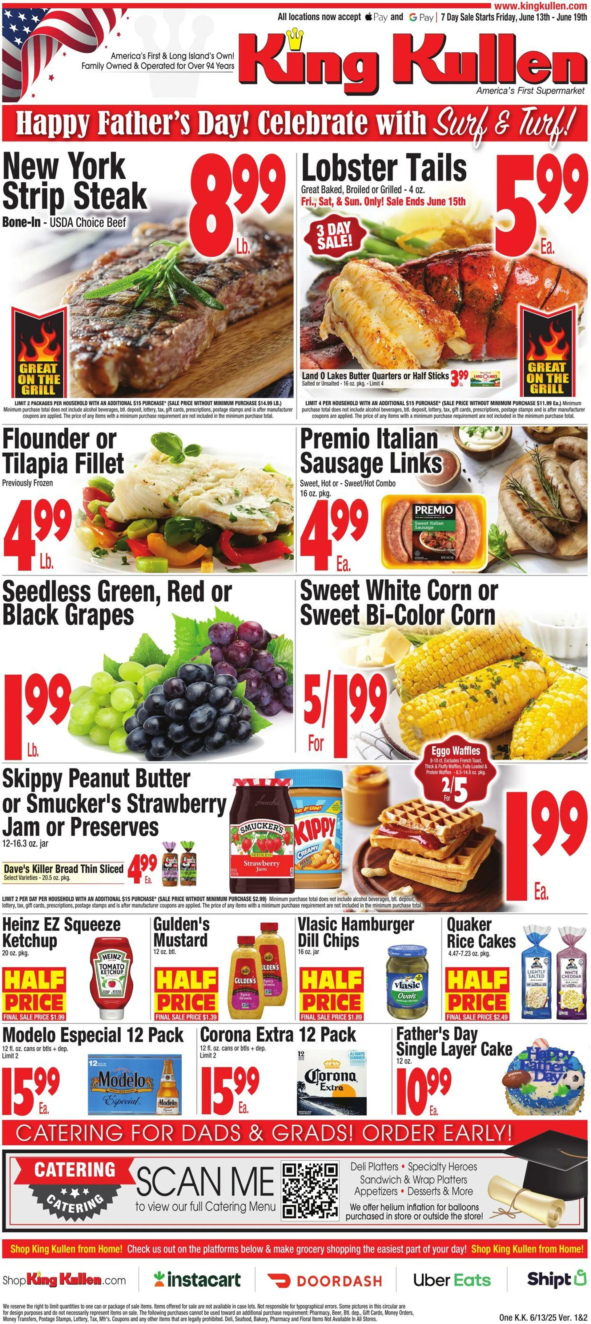 Weekly ad King Kullen Current weekly ad from June 12 to June 19 2025 - Page 1