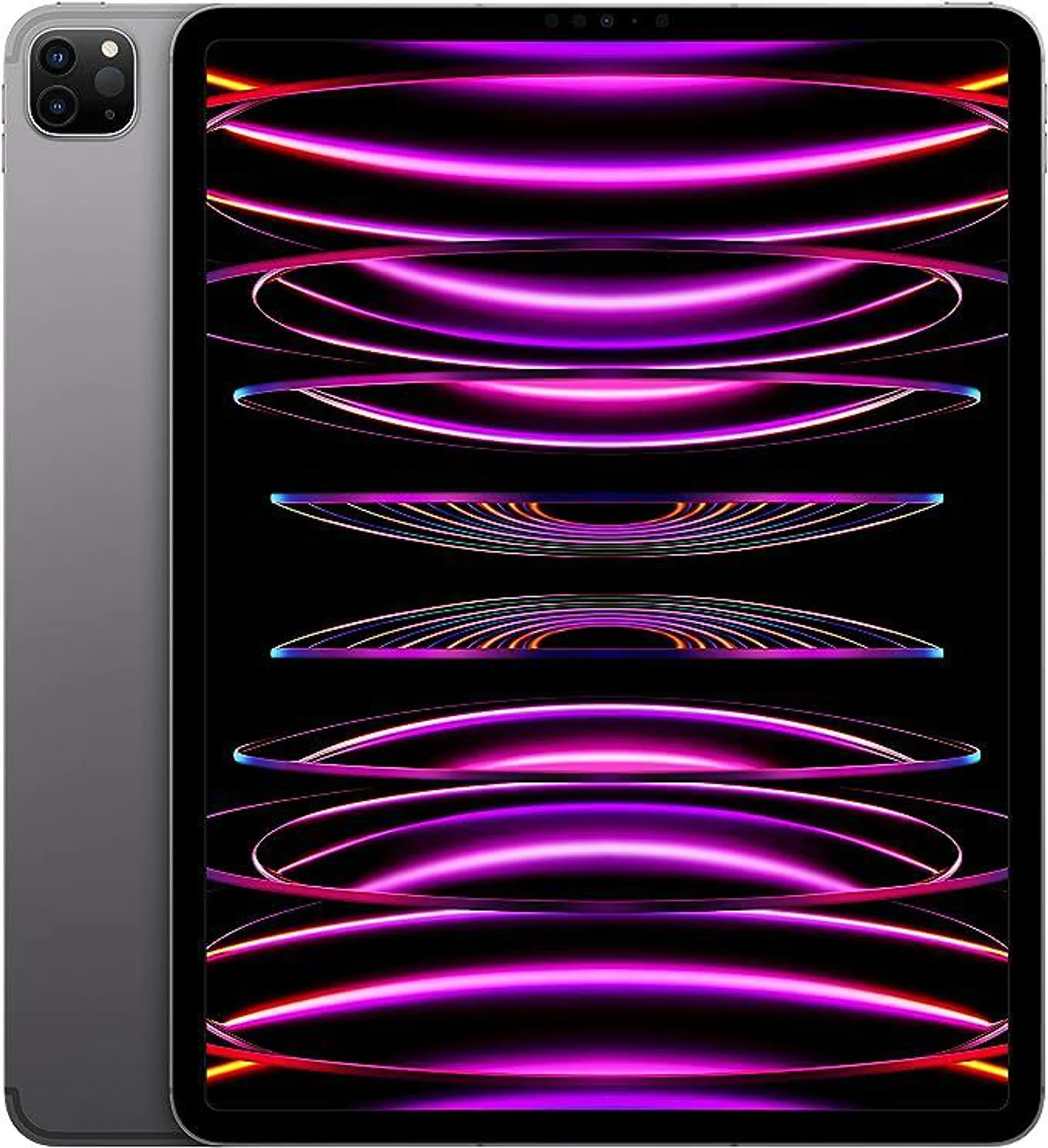 Apple iPad Pro 12.9-inch (6th Generation): with M2 chip, Liquid Retina XDR Display, 512GB, Wi-Fi 6E + 5G Cellular, 12MP front/12MP and 10MP Back Cameras, Face ID, All-Day Battery Life – Space Gray