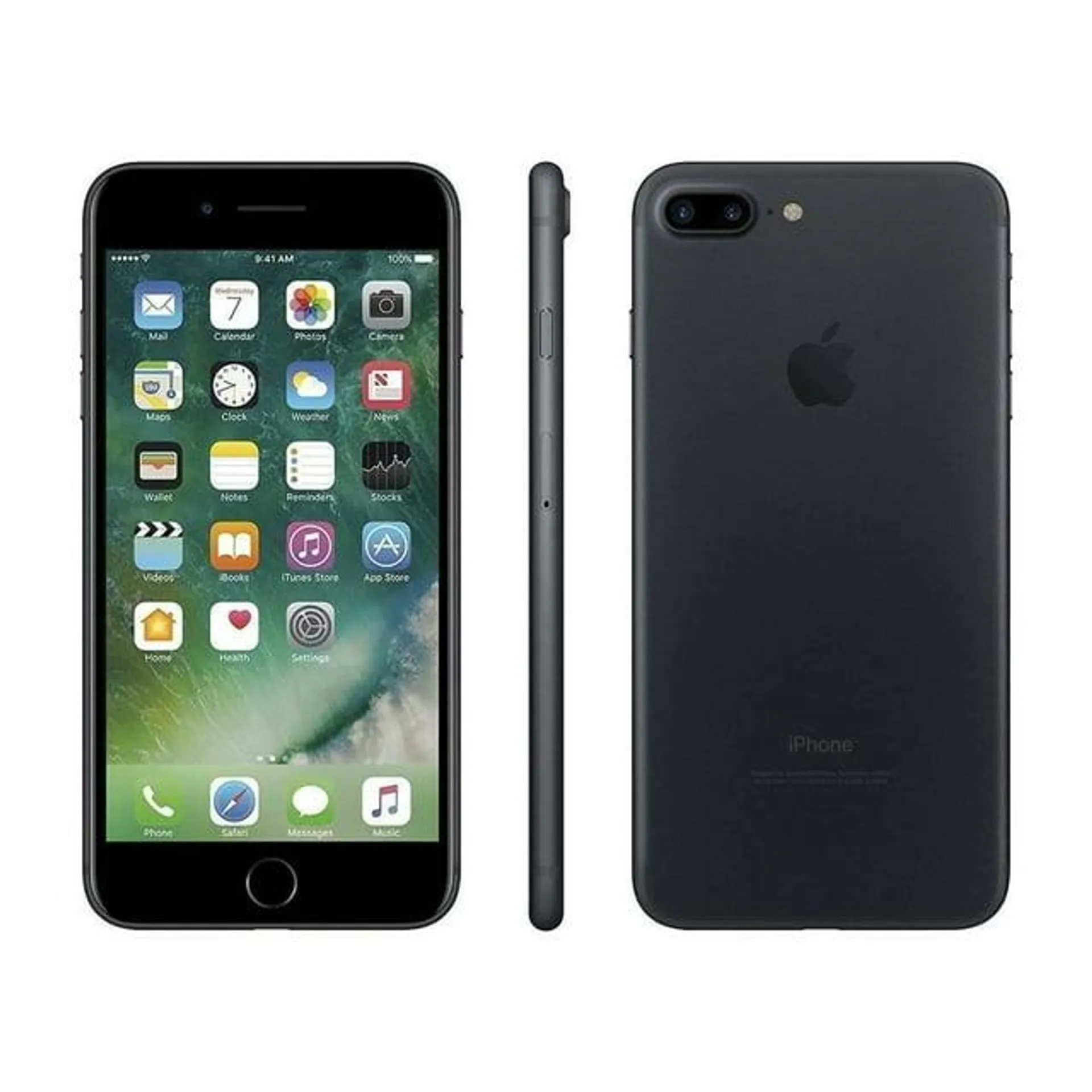 Restored Apple iPhone 7 Plus, 32 GB, Black - GSM Unlocked - GSM compatible (Refurbished)