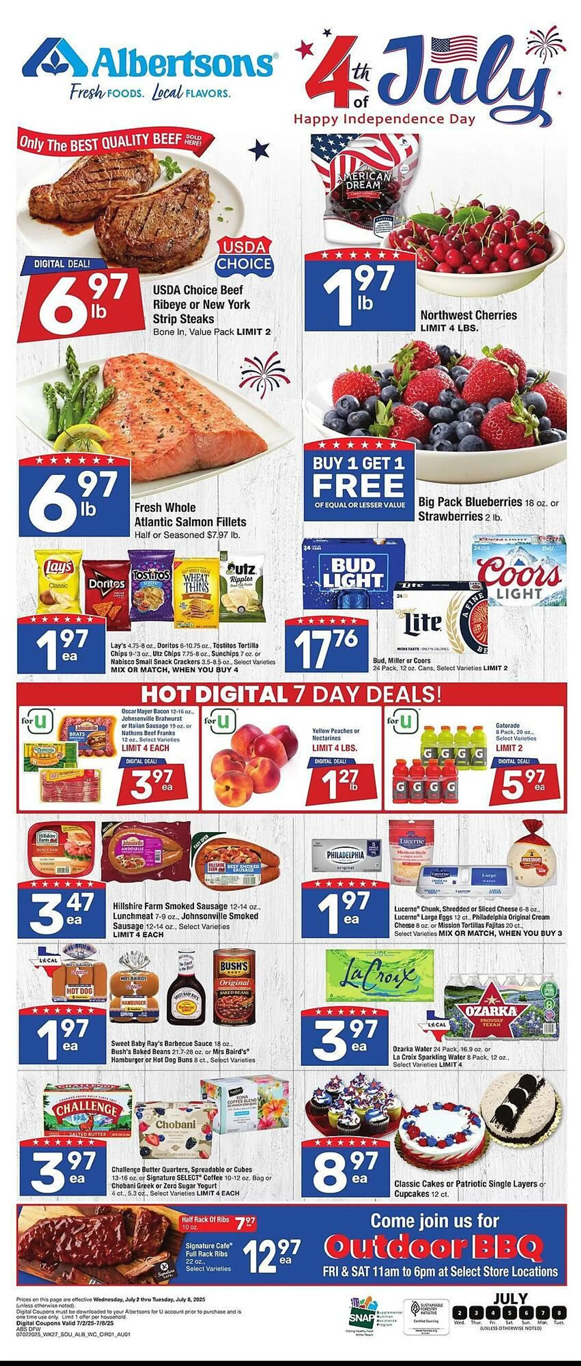 Weekly ad Albertsons Weekly Ad from July 2 to July 8 2025 - Page 1