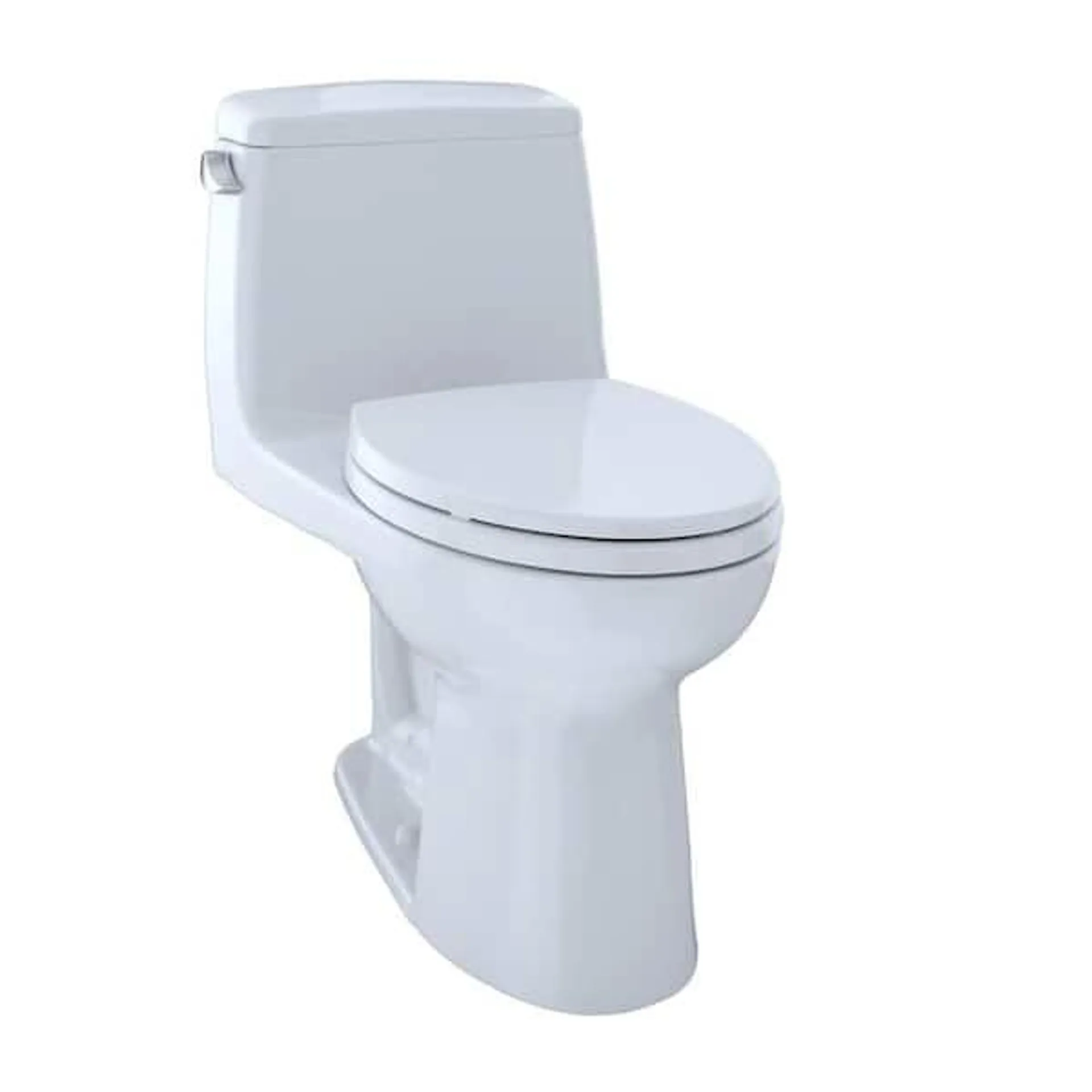 UltraMax 12 in. Rough In One-Piece 1.6 GPF Single Flush Elongated Toilet in Cotton White, SoftClose Seat Included