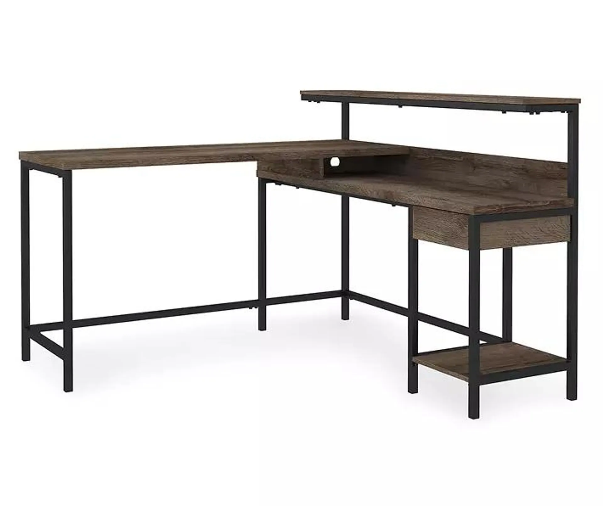 Arlenbry Gray L-Shaped Corner Desk