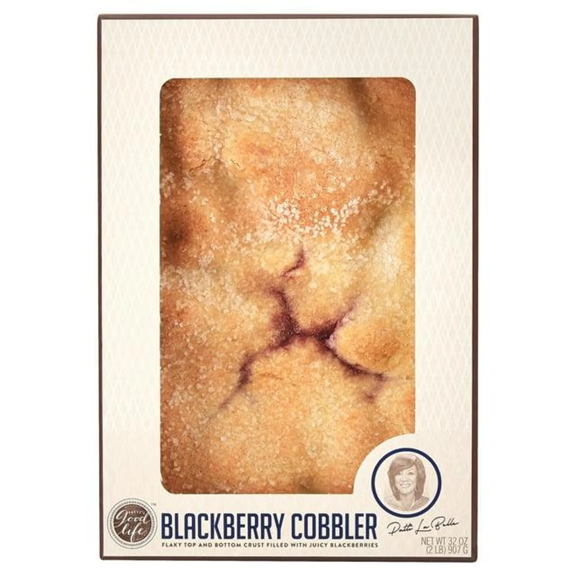 Patti Labelle Blackberry Cobbler 32 Ounces, Shelf-Stable, Cardboard Box