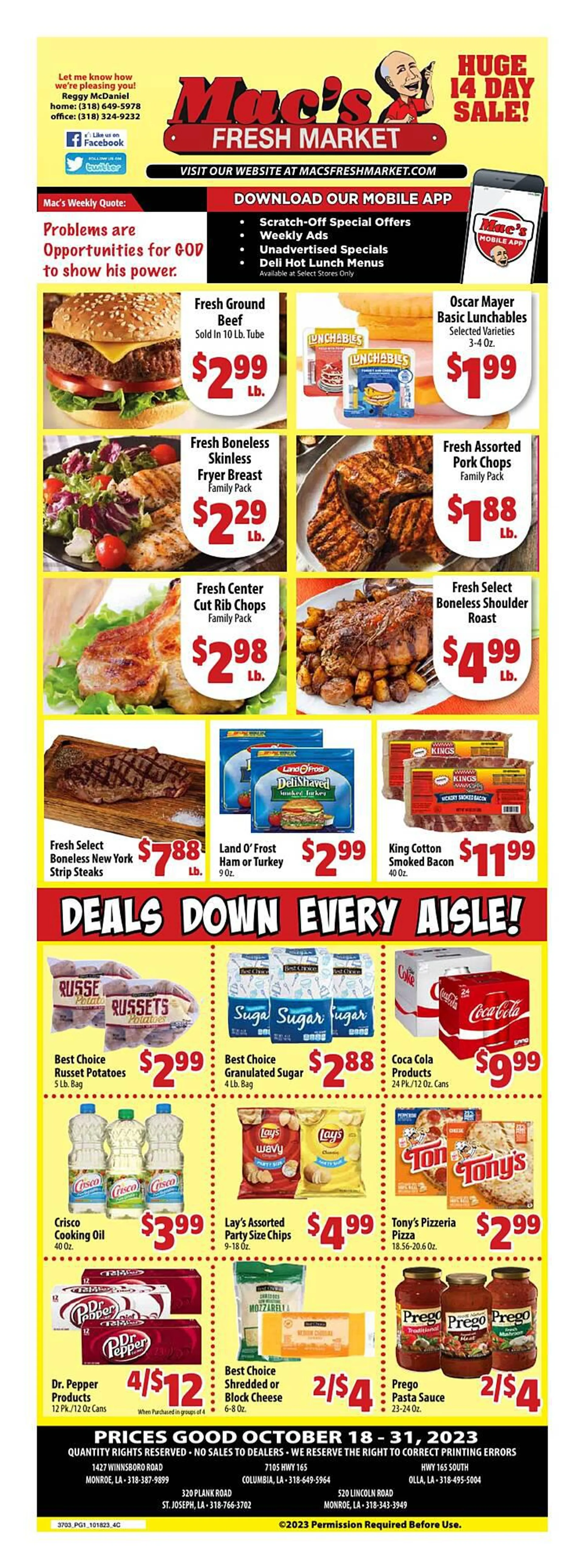 Mac's Market Weekly Ad