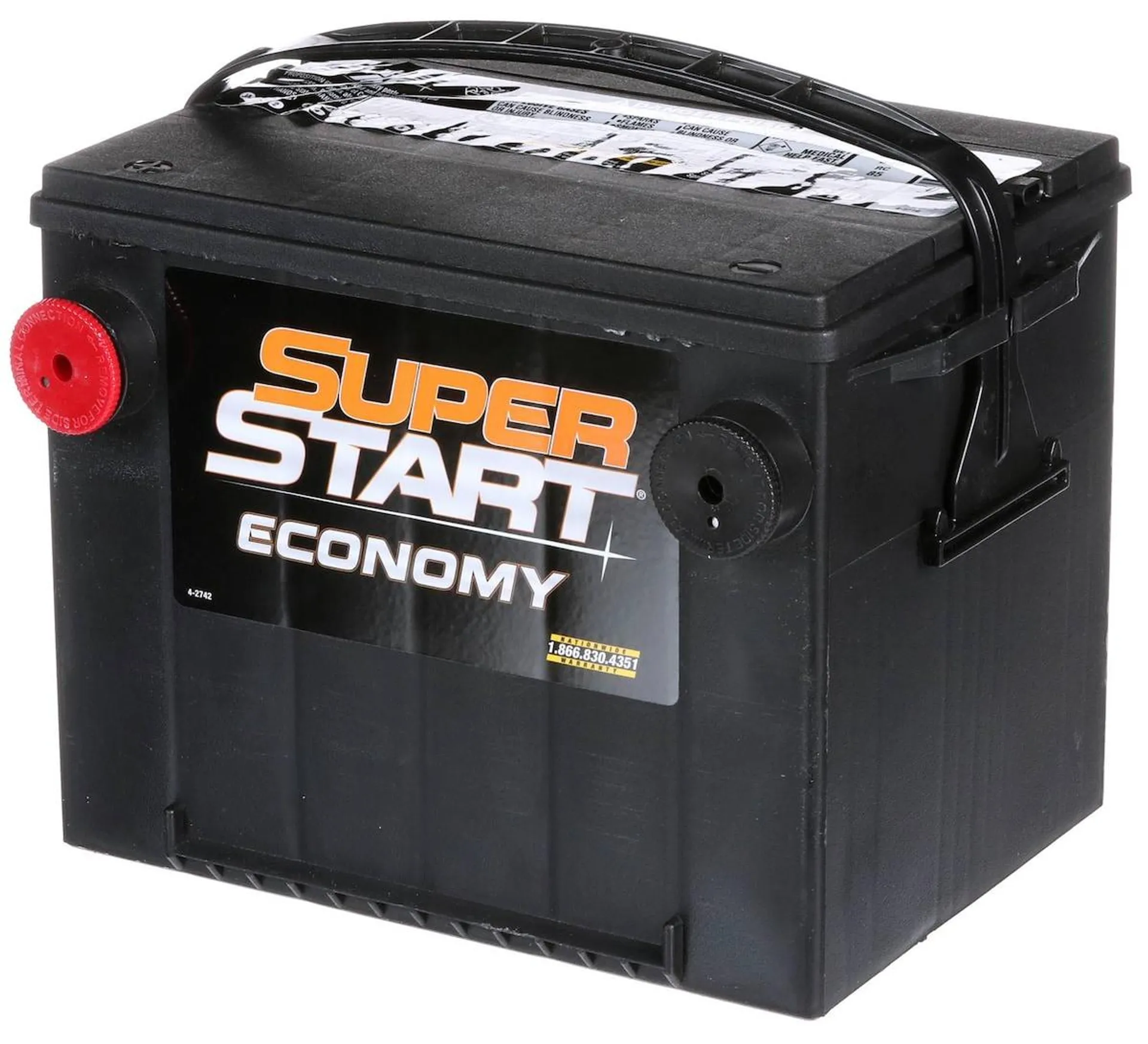 Super Start Economy Standard Flooded Side Post Battery Group Size 75 - 75ECO