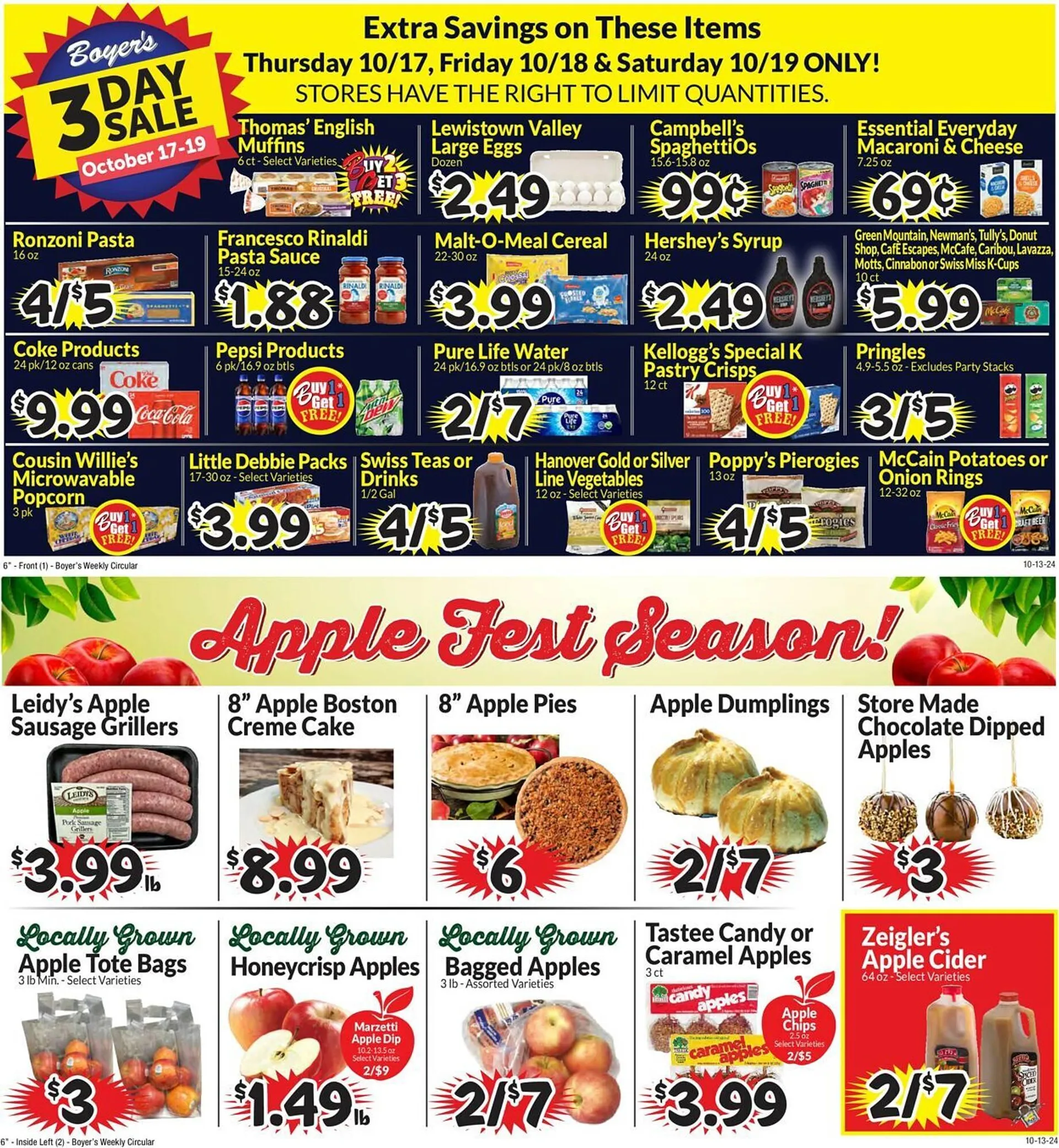 Boyers Food Markets Weekly Ad - 1