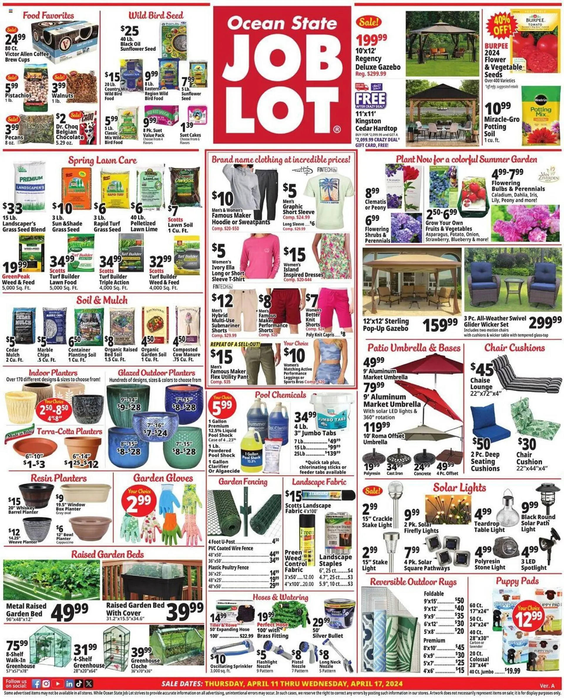 Weekly ad Ocean State Job Lot Weekly Ad from April 11 to April 17 2024 - Page 1