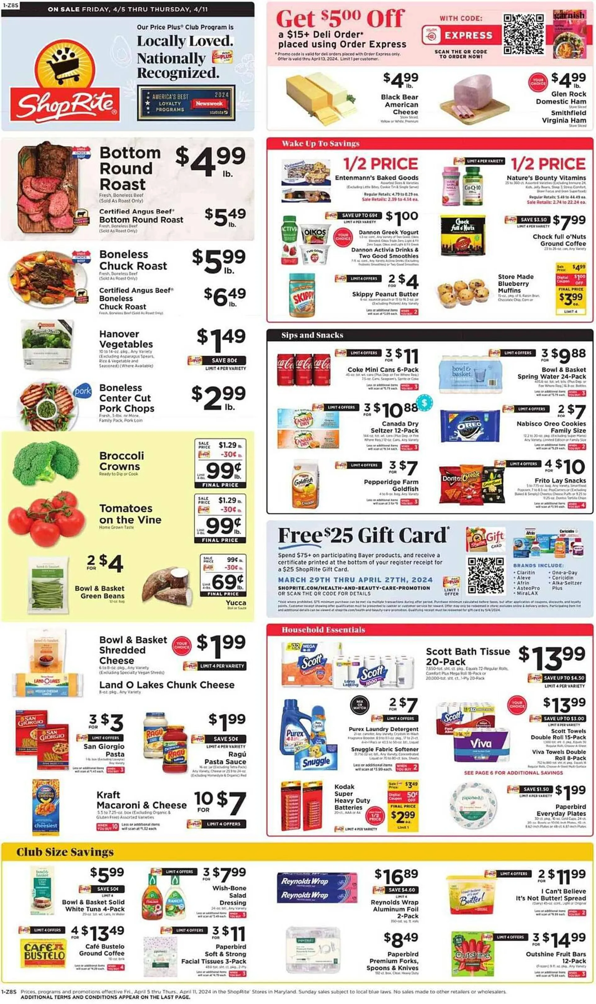 Weekly ad ShopRite Weekly Ad from April 5 to April 11 2024 - Page 