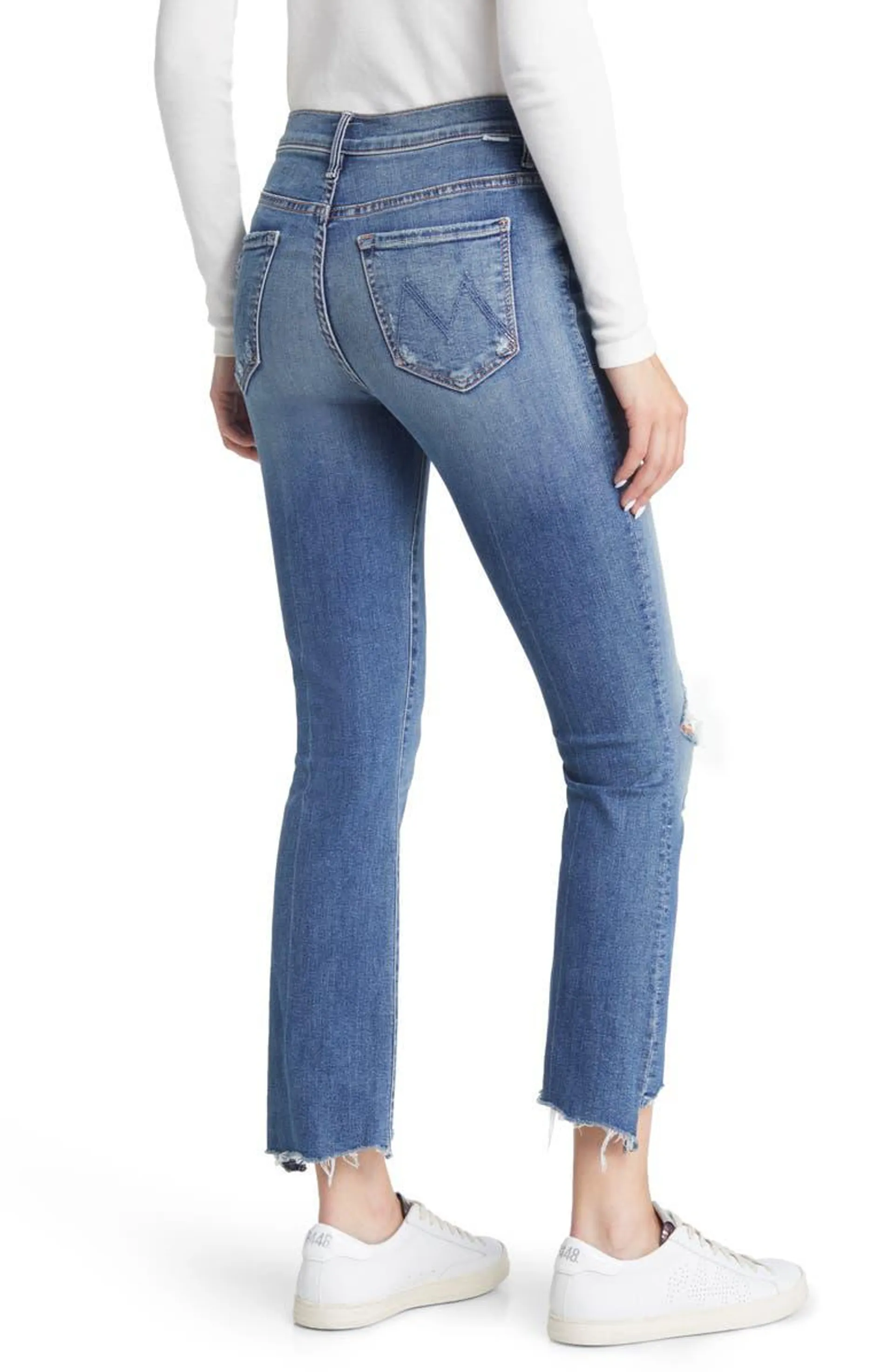 The Insider High Waist Crop Step Chew Hem Jeans