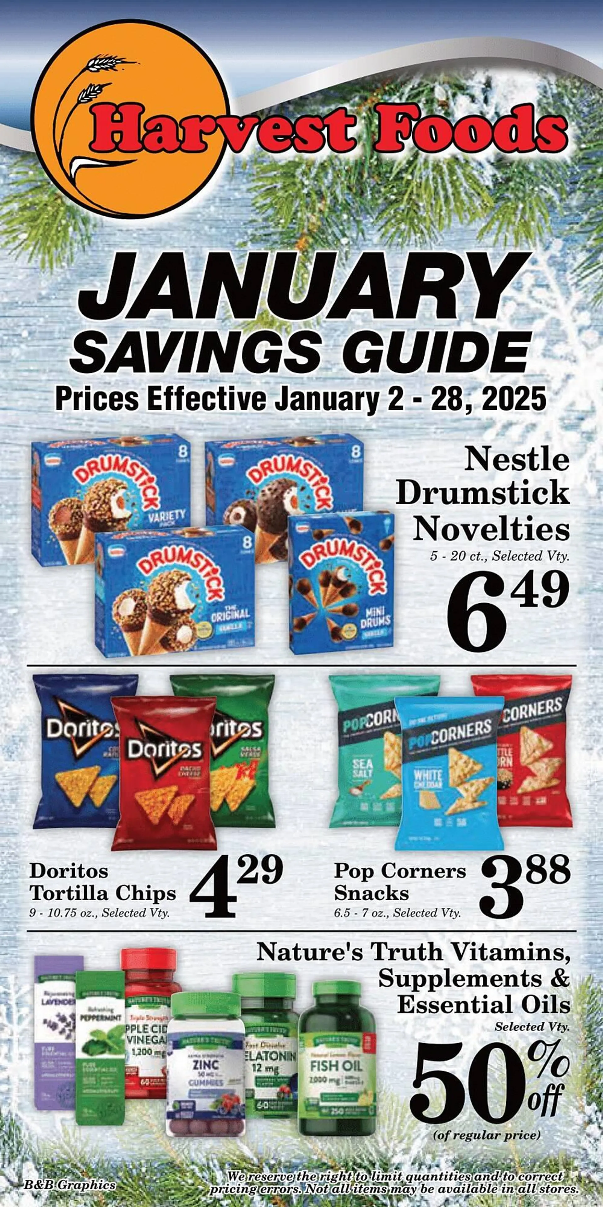 Weekly ad Harvest Foods ad from January 2 to January 28 2025 - Page 33