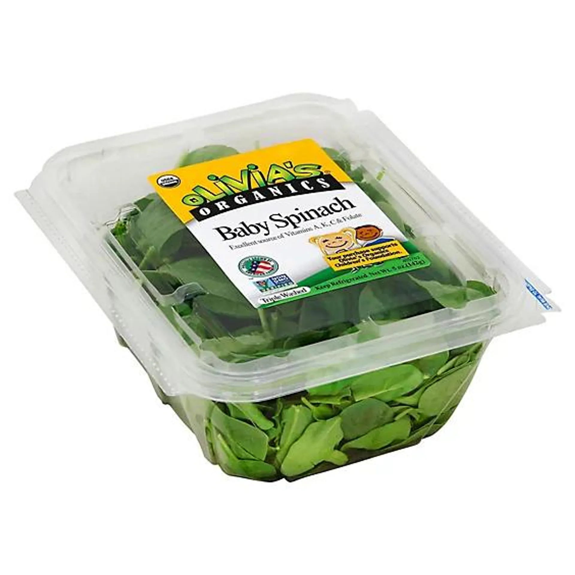 Olivia Organic Baby Spinach - 5 OZ