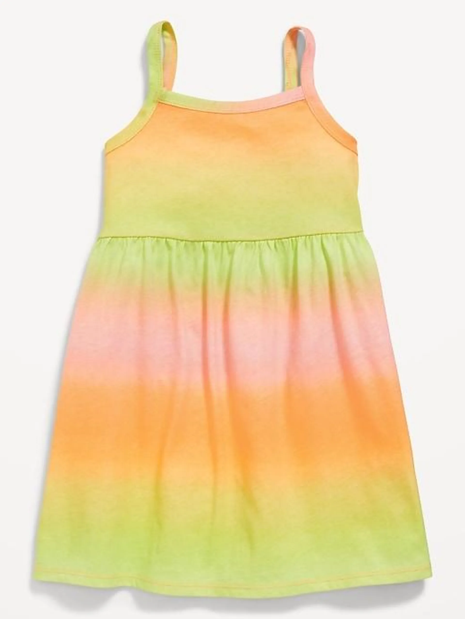 Printed Sleeveless Fit and Flare Dress for Toddler Girls