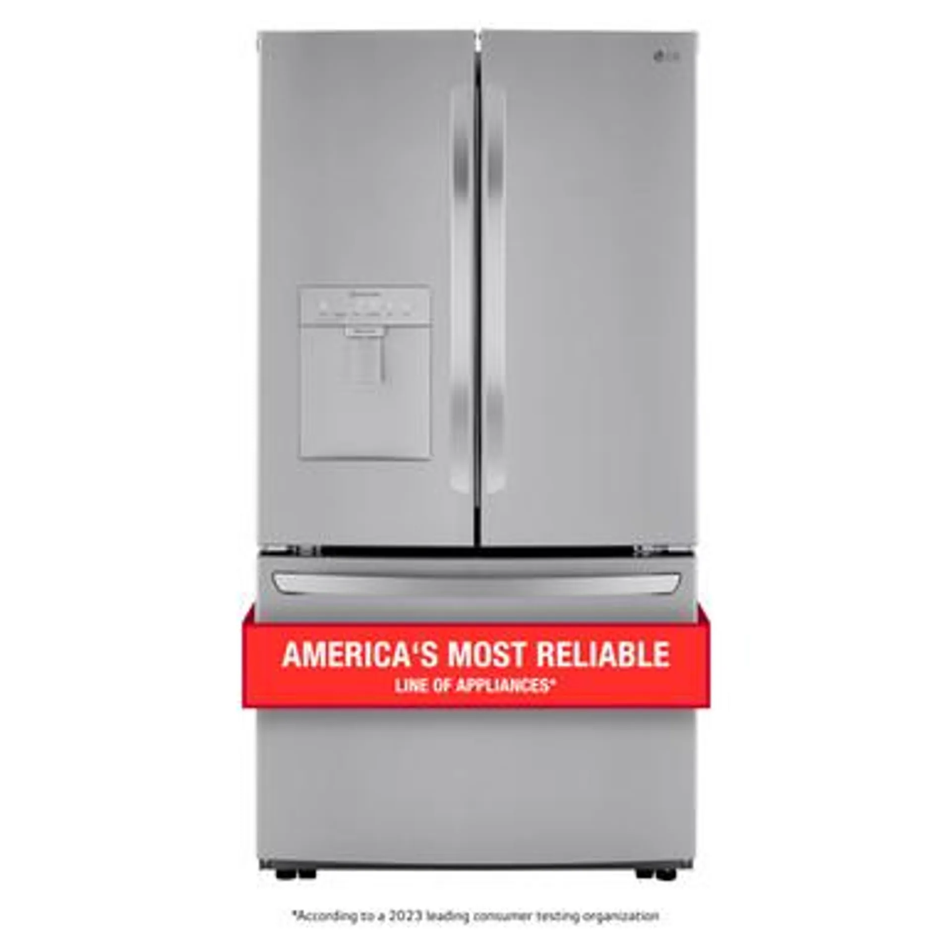 LG 29 cu. ft. French Door Refrigerator with Slim Design Water Dispenser - LRFWS2906S