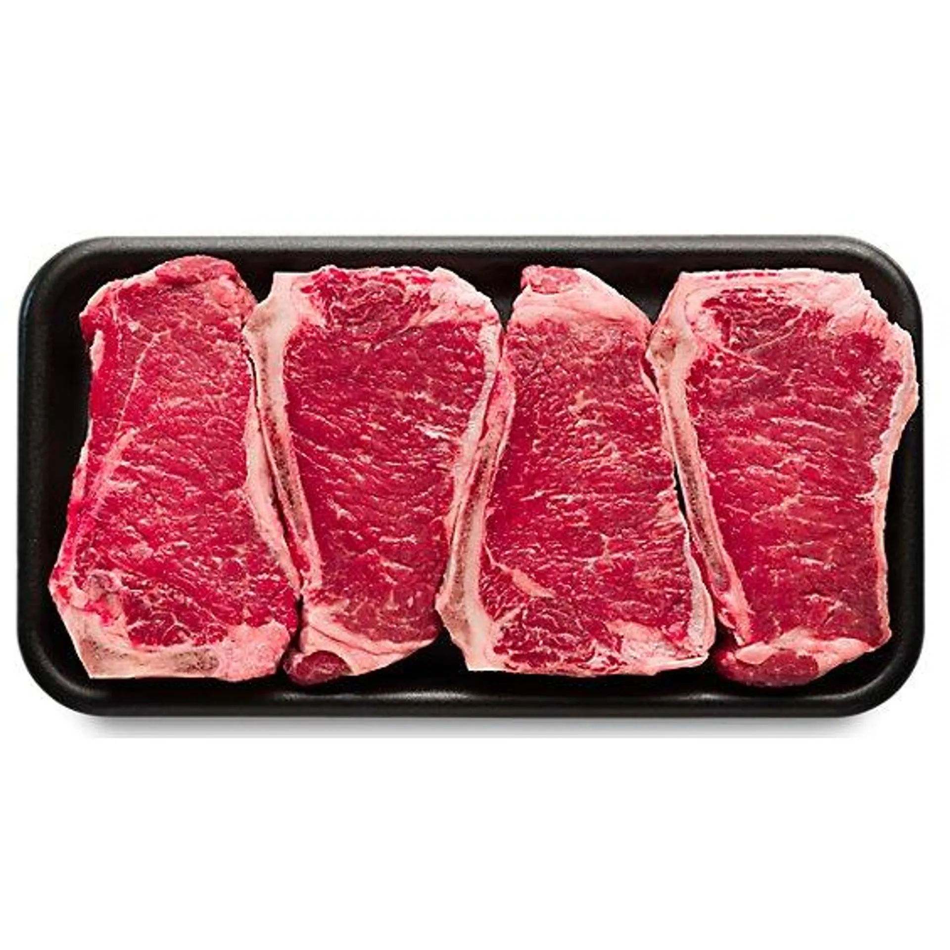 Beef Top Loin Imported New York Strip Steak Bone In Value Pack - 3.00 Lb